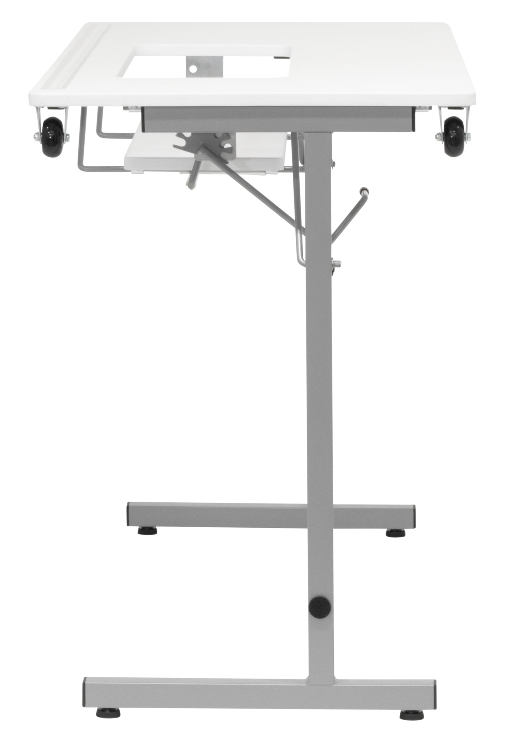 Sew Ready Rollaway II Folding Rolling Portable Sewing Table Silver / White - Image 9