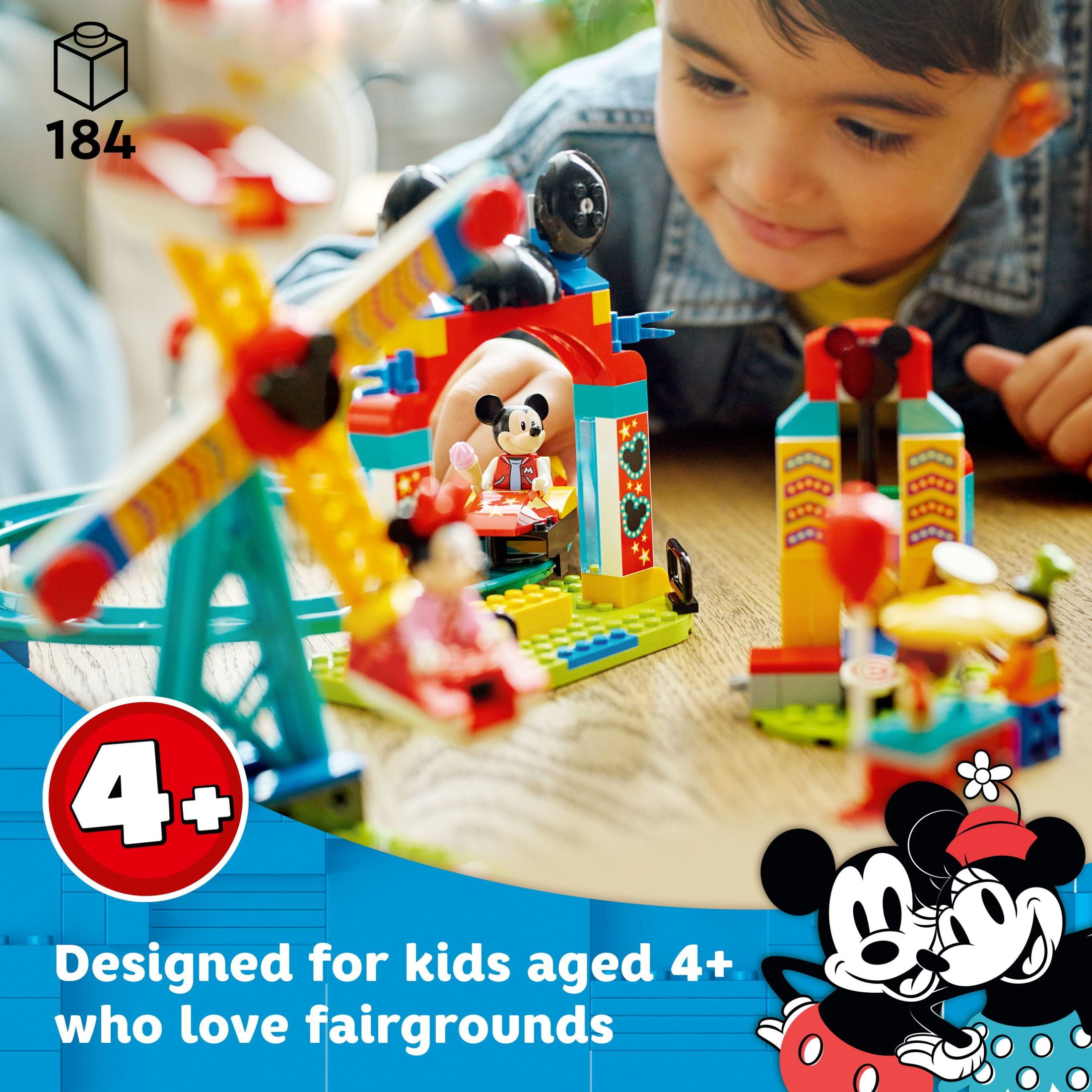 LEGO Disney Mickey and Friends – Mickey, Minnie and Goofy’s Fairground Fun Toy Set Set 10778 - Image 5