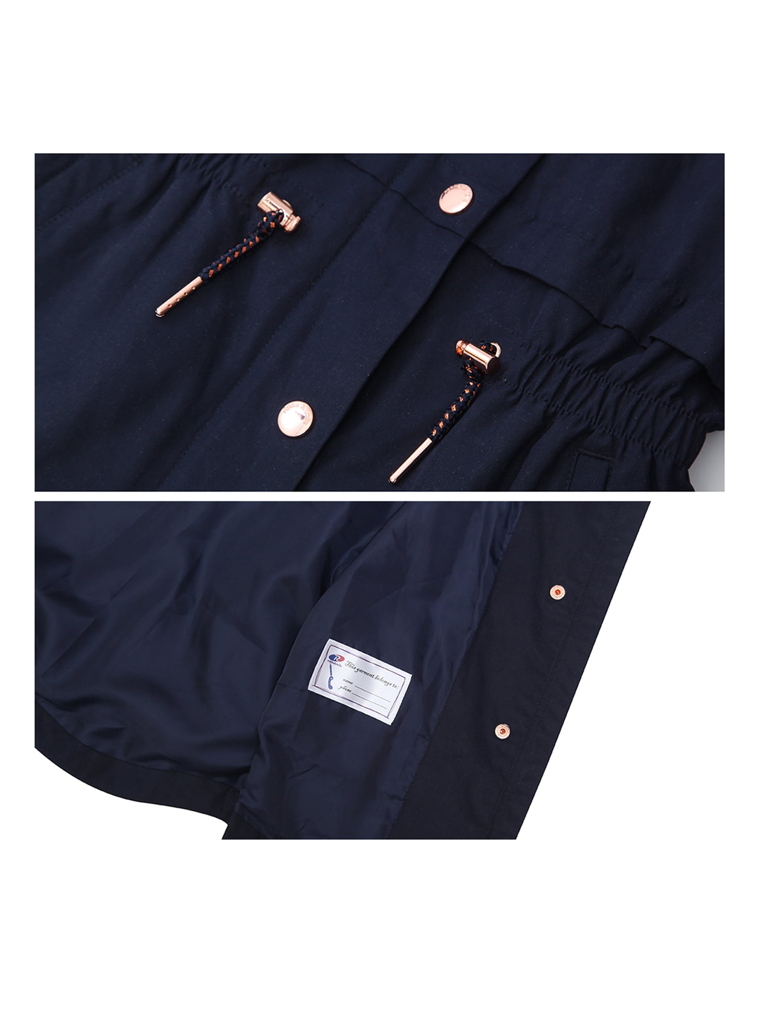 Rokka&Rolla Girls' Light Rain Jacket Trench Coat, Sizes 4-16 - Image 2