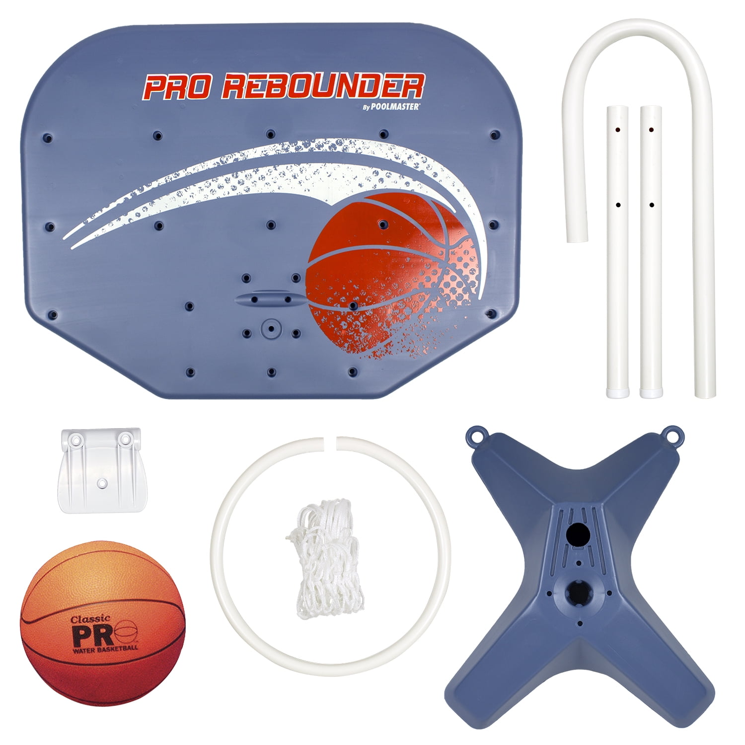 Poolmaster Pro Rebounder Poolside Basketball Net System Game with Ball & Needle - Image 3