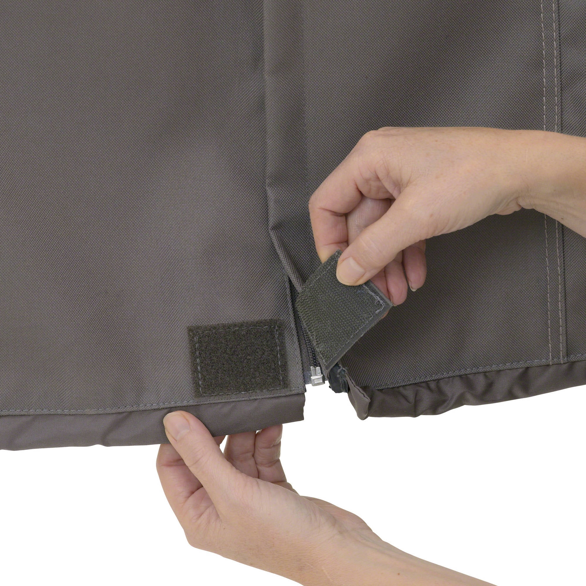 Classic Accessories Ravenna Water-Resistant 32 Inch Built-In BBQ Grill Top Cover, Taupe - Image 4