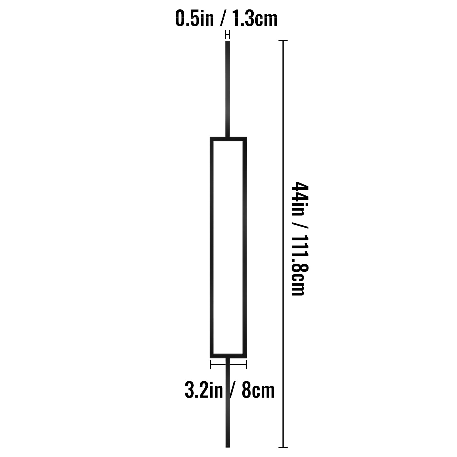 KFFKFF Deck Balusters, 11 Pack Metal Deck Spindles, 44"x0.5" Staircase Baluster With Screws, Iron Deck Railing for Wood and Composite Deck, Stylish Black Baluster for Outdoor Stair Deck Porch - Image 2