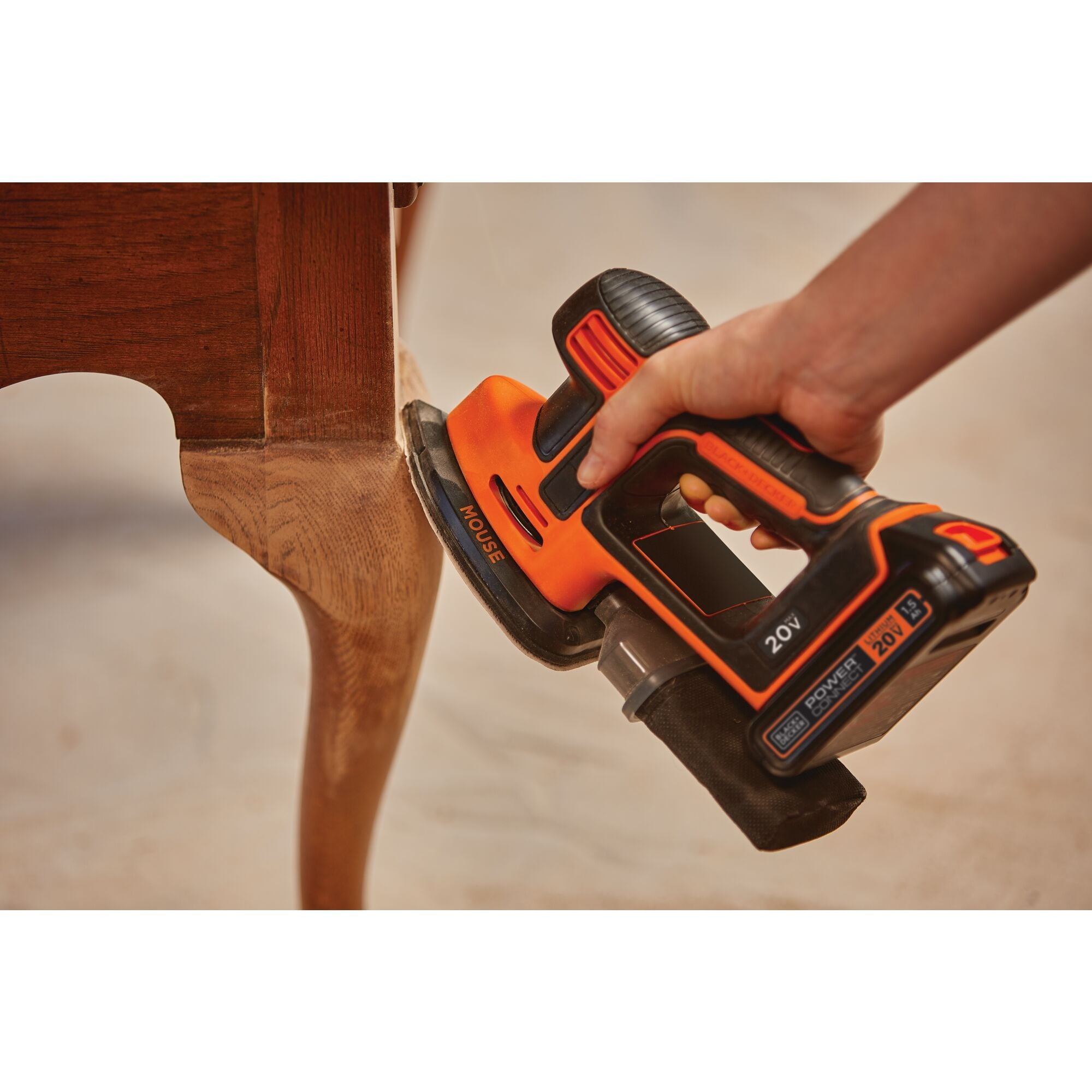 BLACK+DECKER 20V MAX* Cordless Mouse Sander, BDCMS20C - Image 5