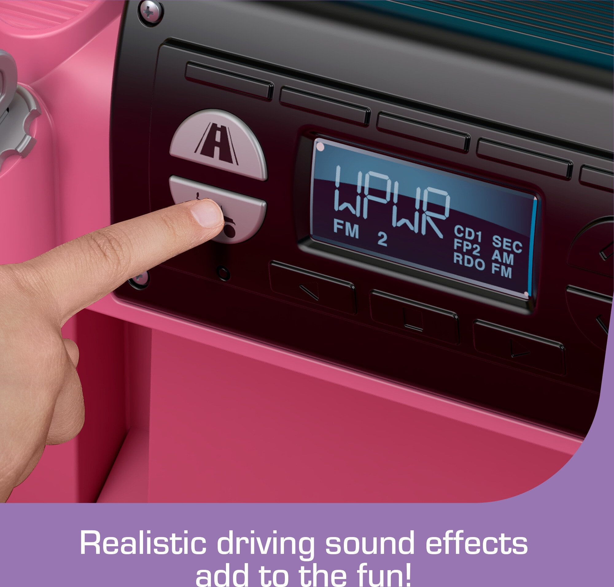 Power Wheels Trolls Band Together Jeep Wrangler Ride-on Toy, 12 V, Max Speed: 5 mph - Image 2