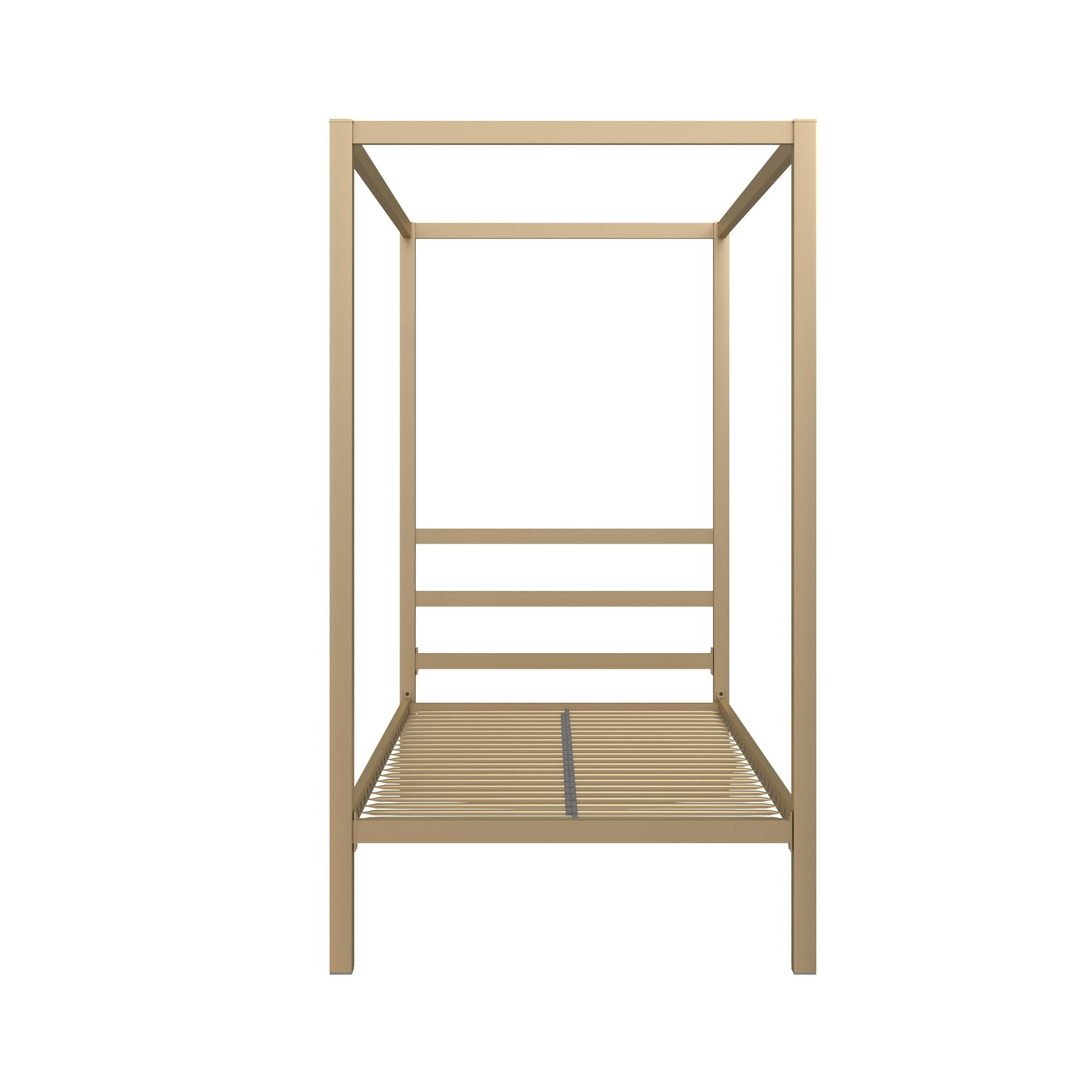DHP Modern Metal Canopy Platform Bed Frame, Twin, Gold - Image 12