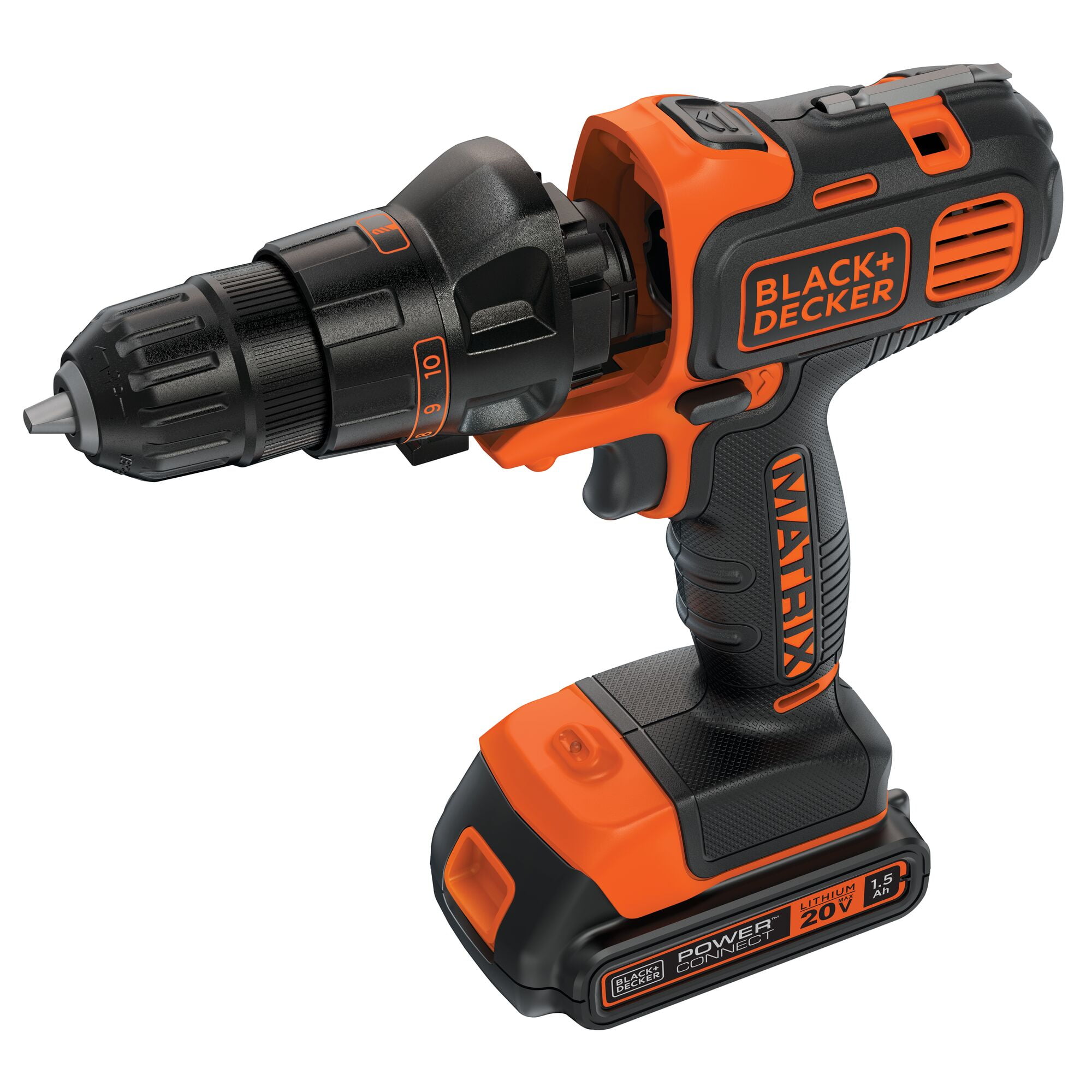 BLACK+DECKER 20V MAX* Matrix Cordless Drill/Driver, BDCDMT120C - Image 10