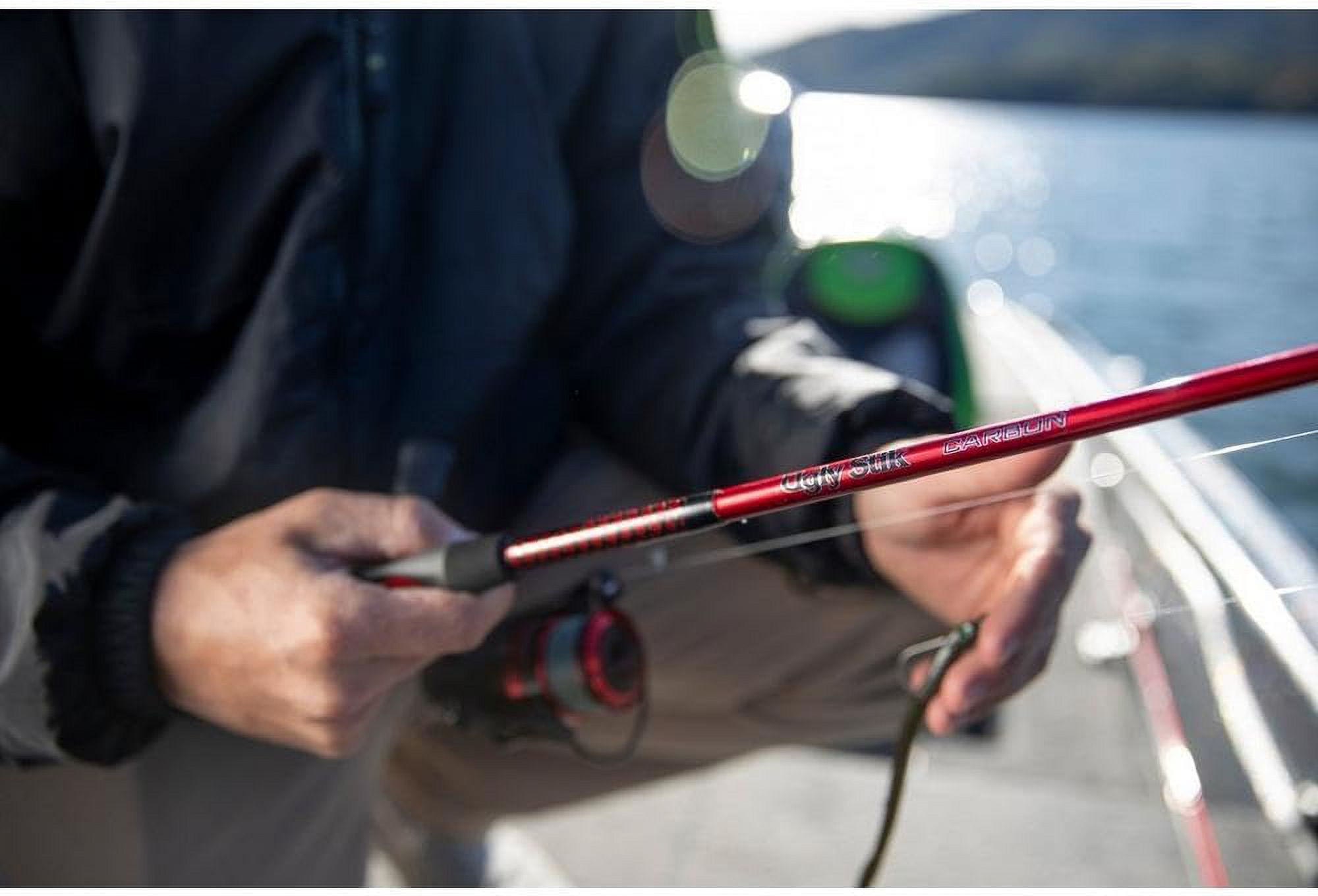 Ugly Stik Carbon Spinning Rod, 6'6" Medium Fishing Rod, 2 Piece - Image 3