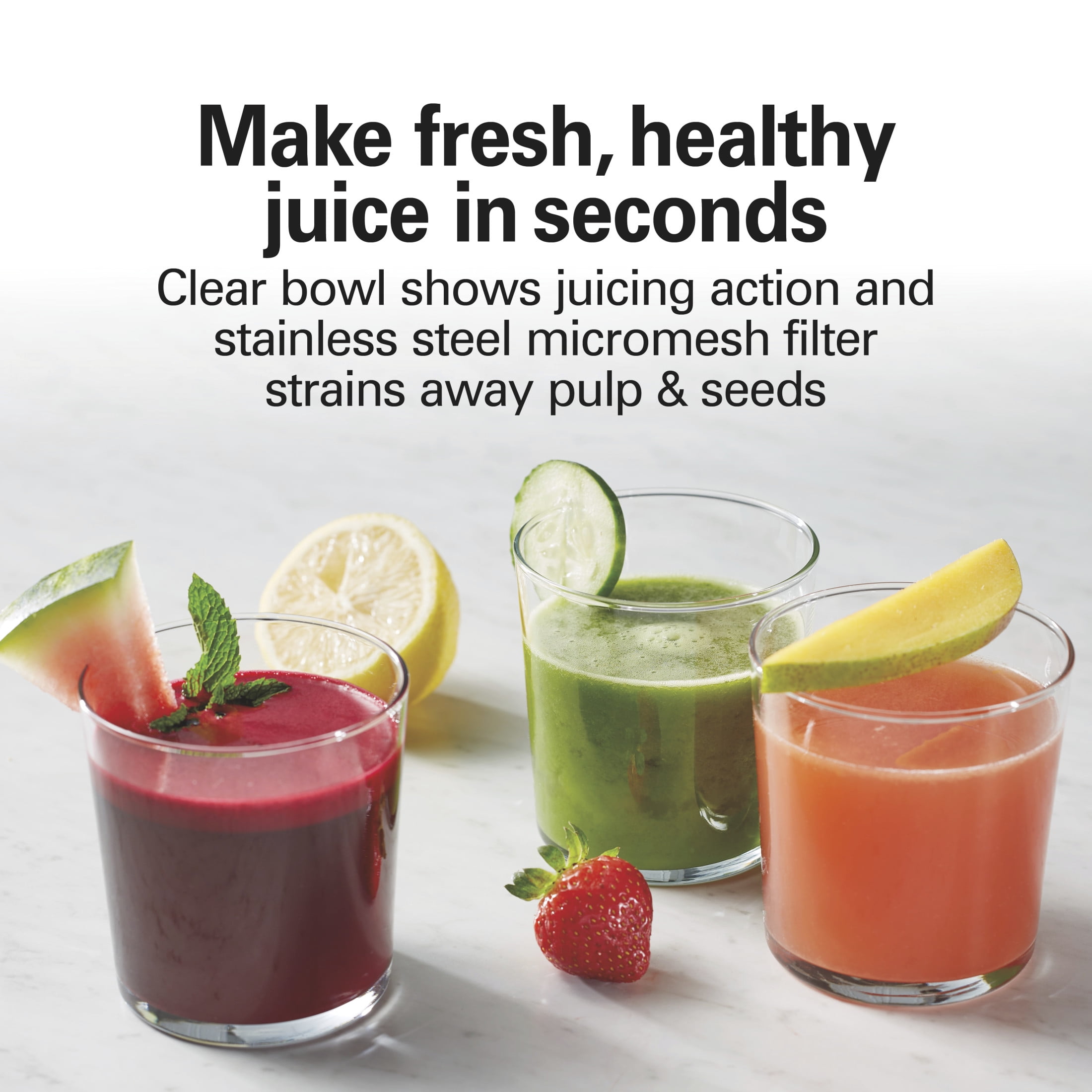 Hamilton Beach Easy Clean Juicer, Juice Extractor, Easy Sweep Cleaning Tool, Big Mouth Chute, 800 W - Image 4