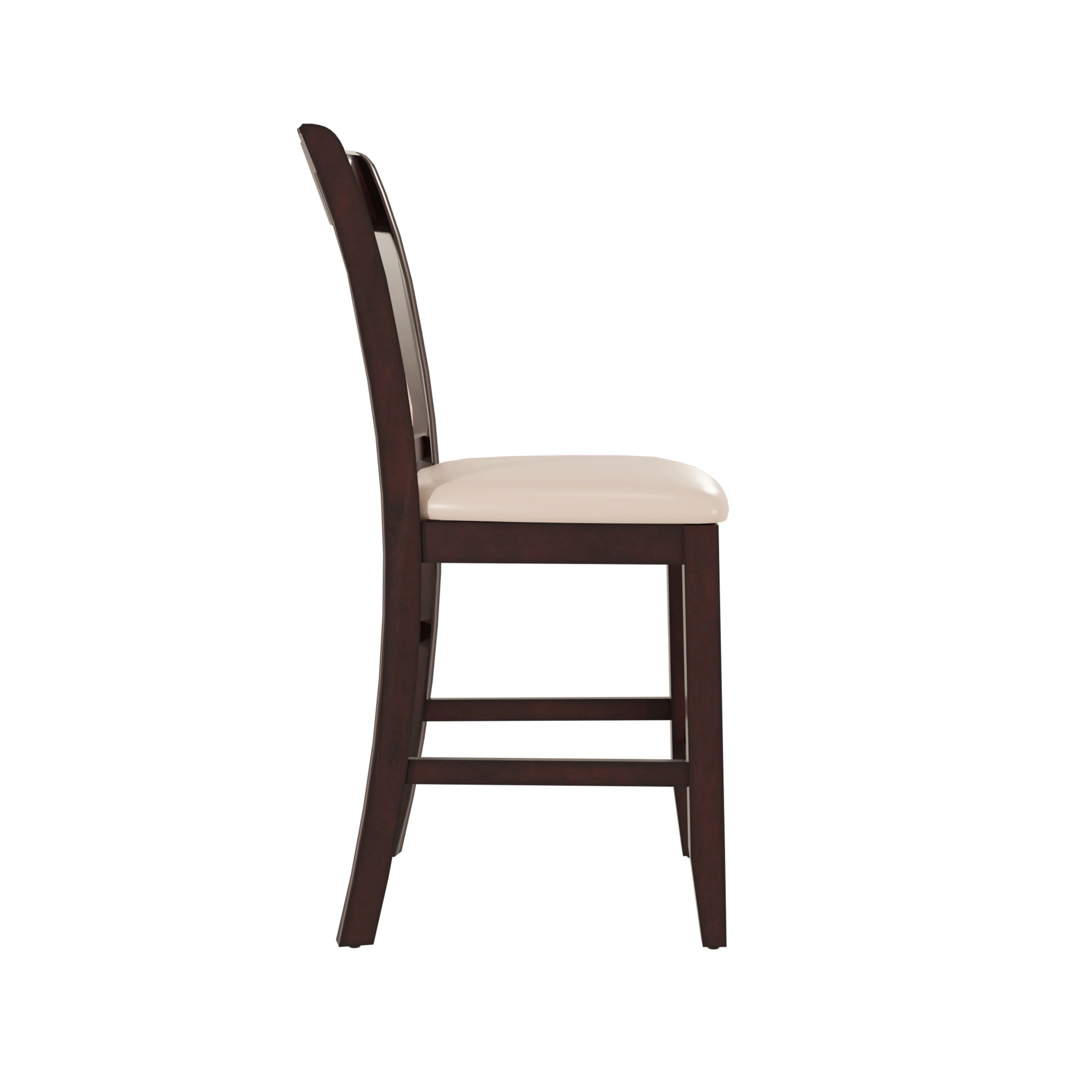 Aulnois Transitional Counter Height Dining Chairs, Ivory, Set of 2 - Image 10