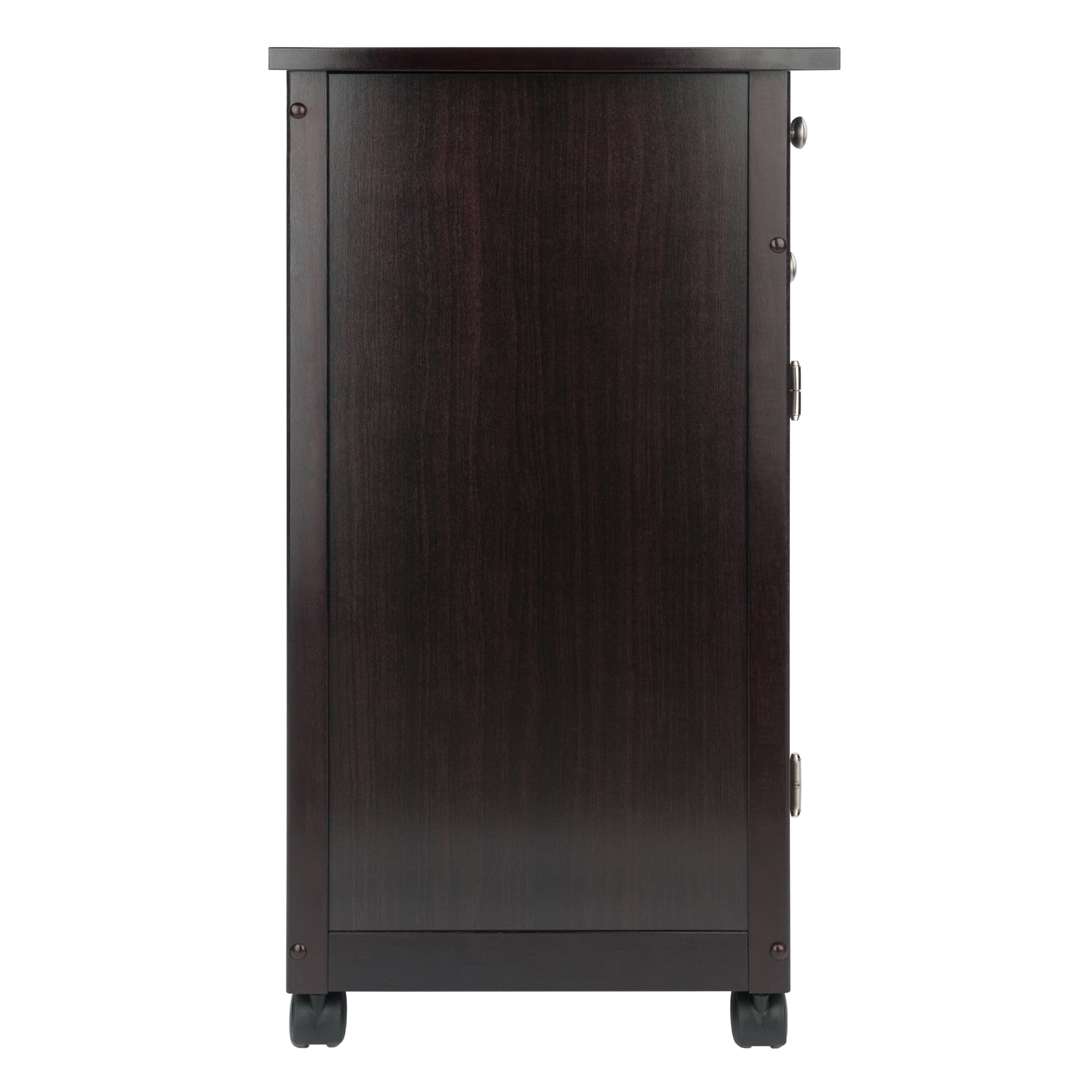 Winsome Savannah Kitchen Utility Cart, Espresso Finish - Image 3