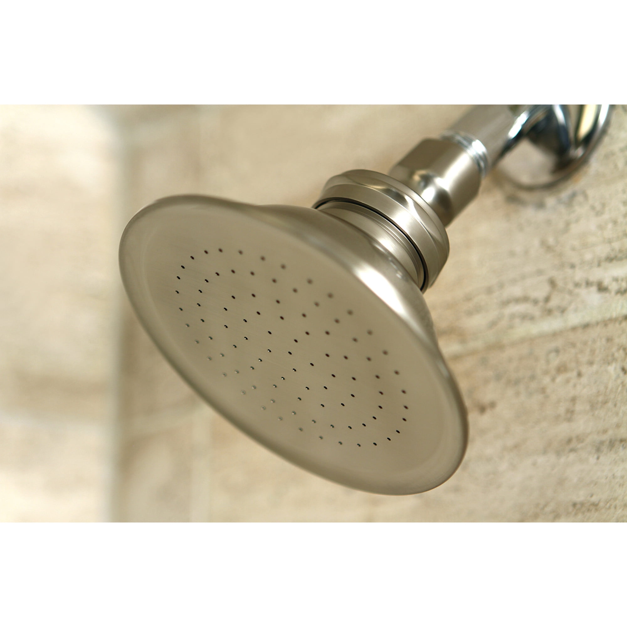 Kingston Brass P10SN Victorian 4-3/4-Inch Round Raindrop Brass Shower Head in Brushed Nickel - Image 2