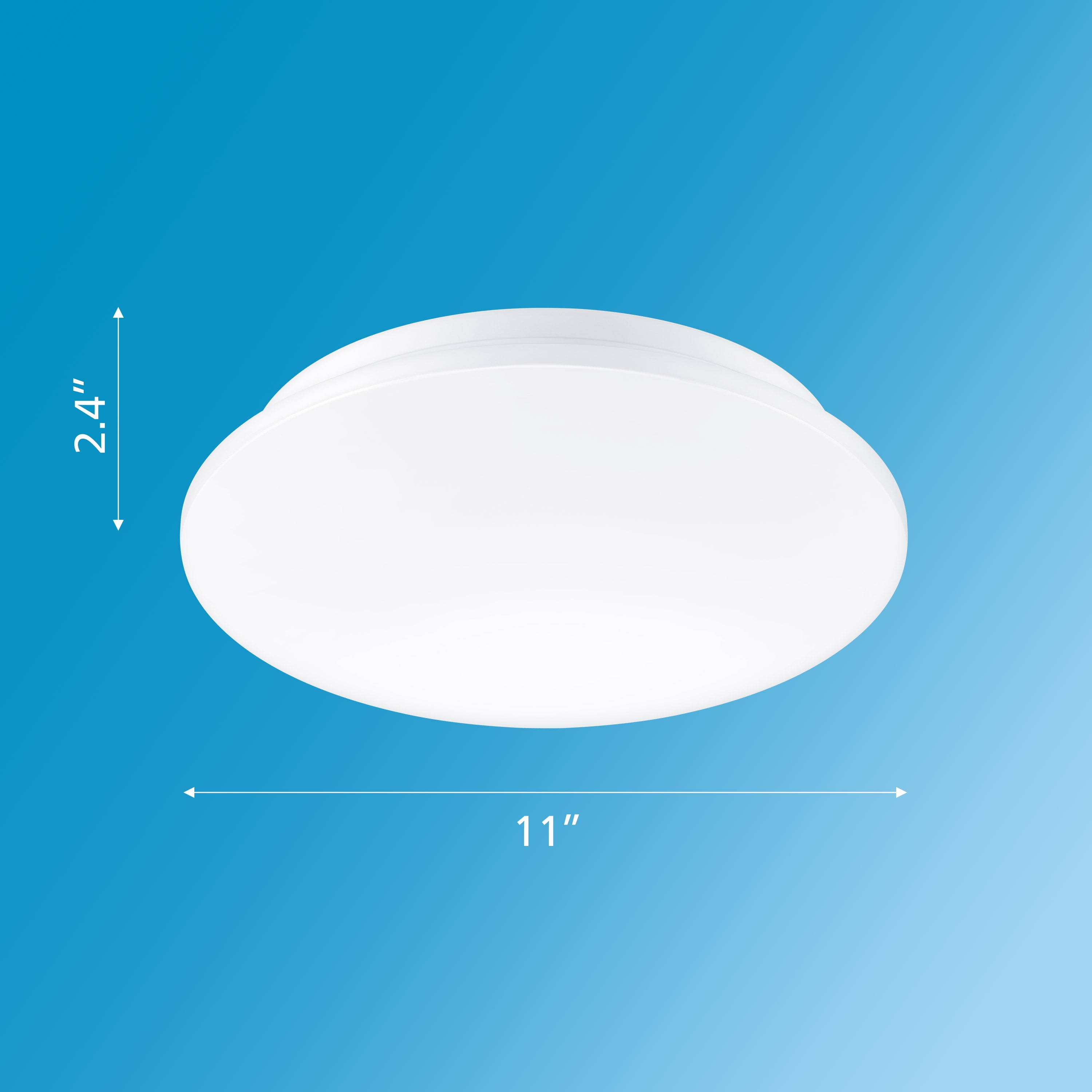 Philips LED 90-Watt 11'' Slim Drum Ceiling Light, Frosted Daylight, Dimmable, Flush Mount (1-Pack) - Image 6