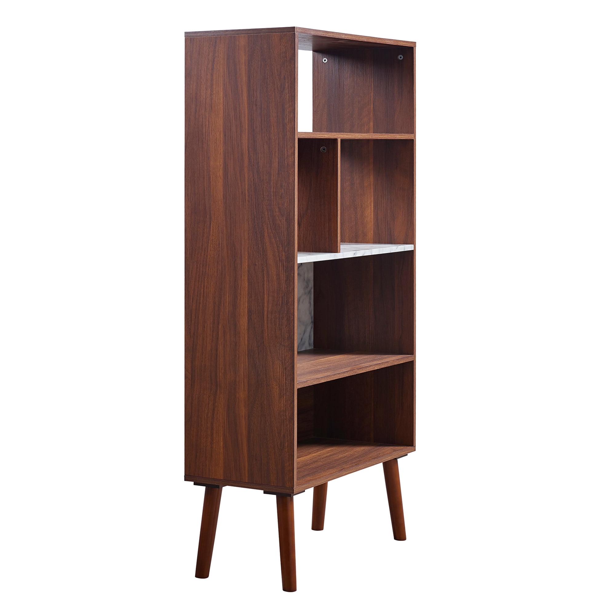 Teamson Home Kingston Bookcase with Faux Marble Top - Image 3