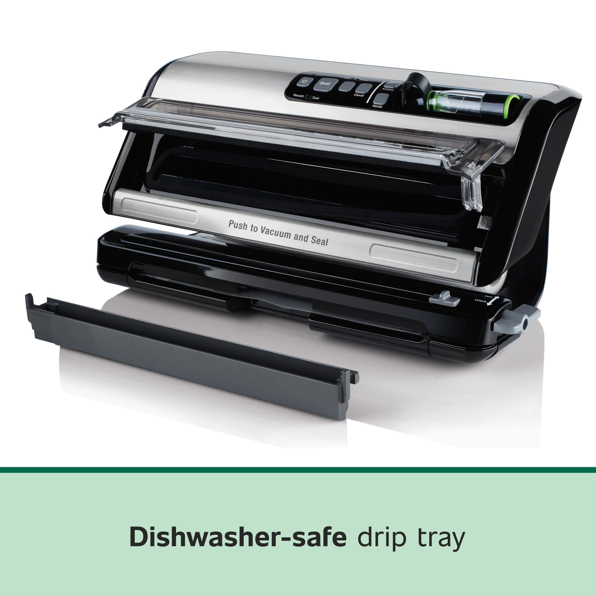 FoodSaver FM5000 Vacuum Sealer and Bags, Automatic 2-in-1 Food Sealer with Marinate Mode and Built-In Handheld Vacuum Sealer for FoodSaver Bags, Rolls, Vacuum Containers and Zipper Bags, Includes 10 Bags and 1 Roll - Image 3