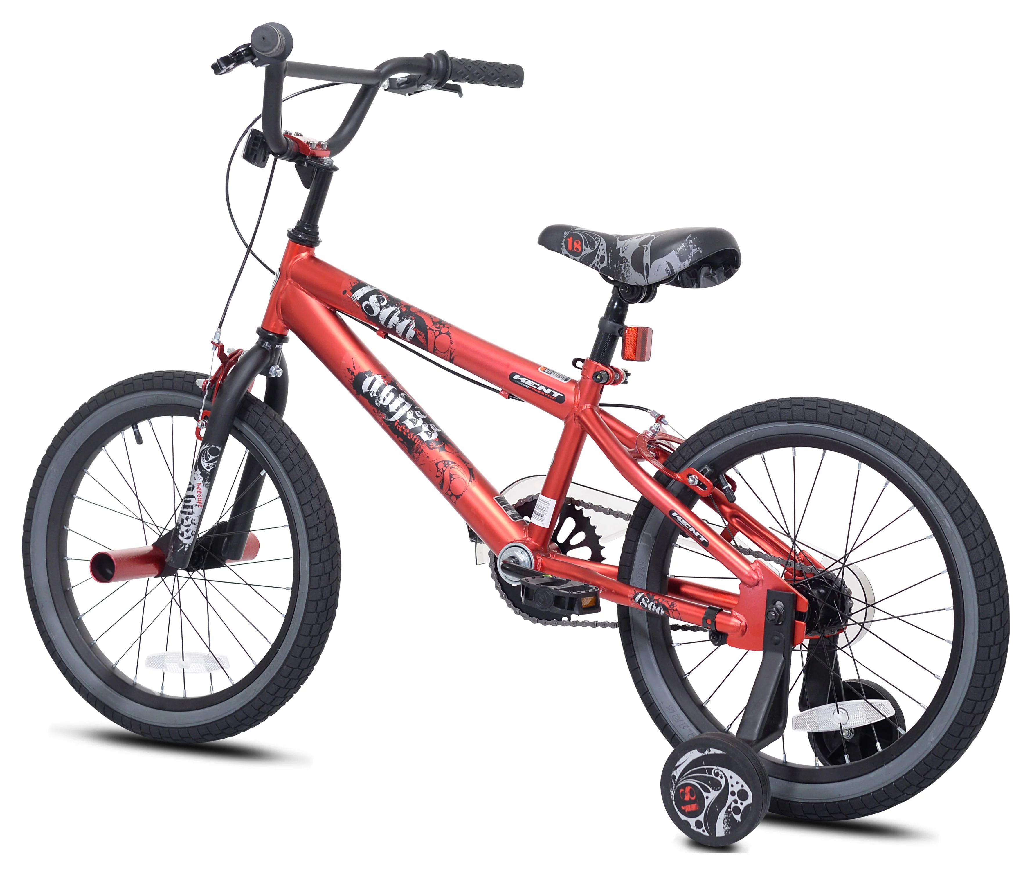 18" Kent Abyss Boy's Freestyle BMX Bicycle, Kids Age 5-7 Years, Red - Image 8