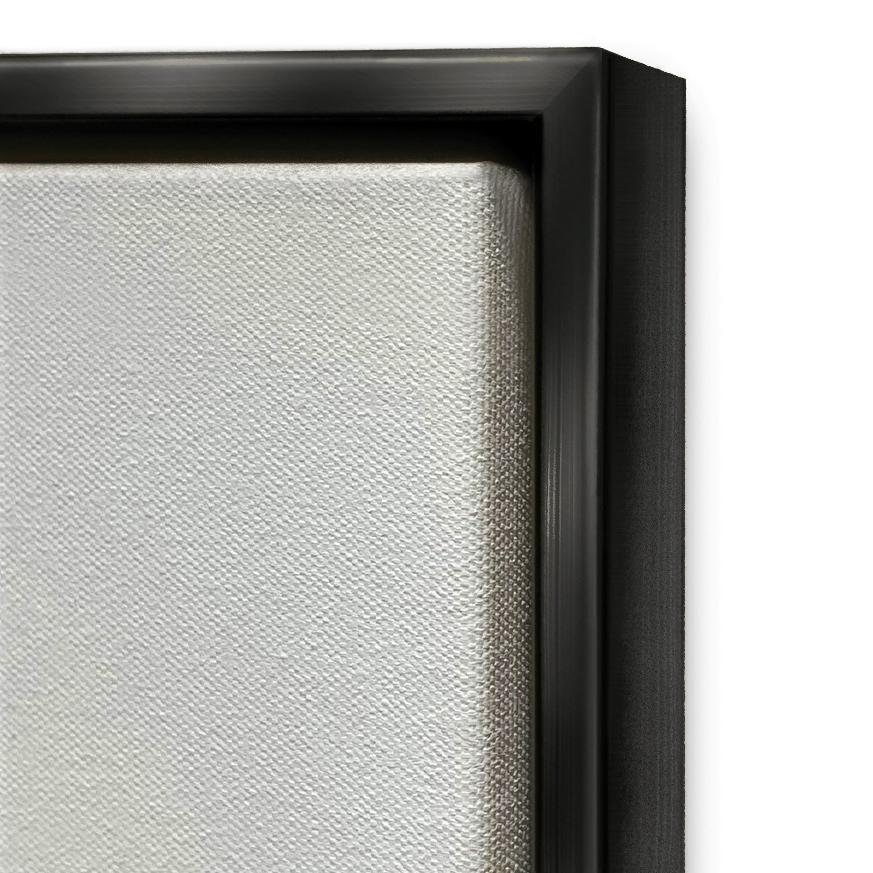 Stupell Industries Pussy Willow Still Life Jet Black Framed Floating Canvas Wall Art, 16x20, by Wild Apple Portfolio - Image 3