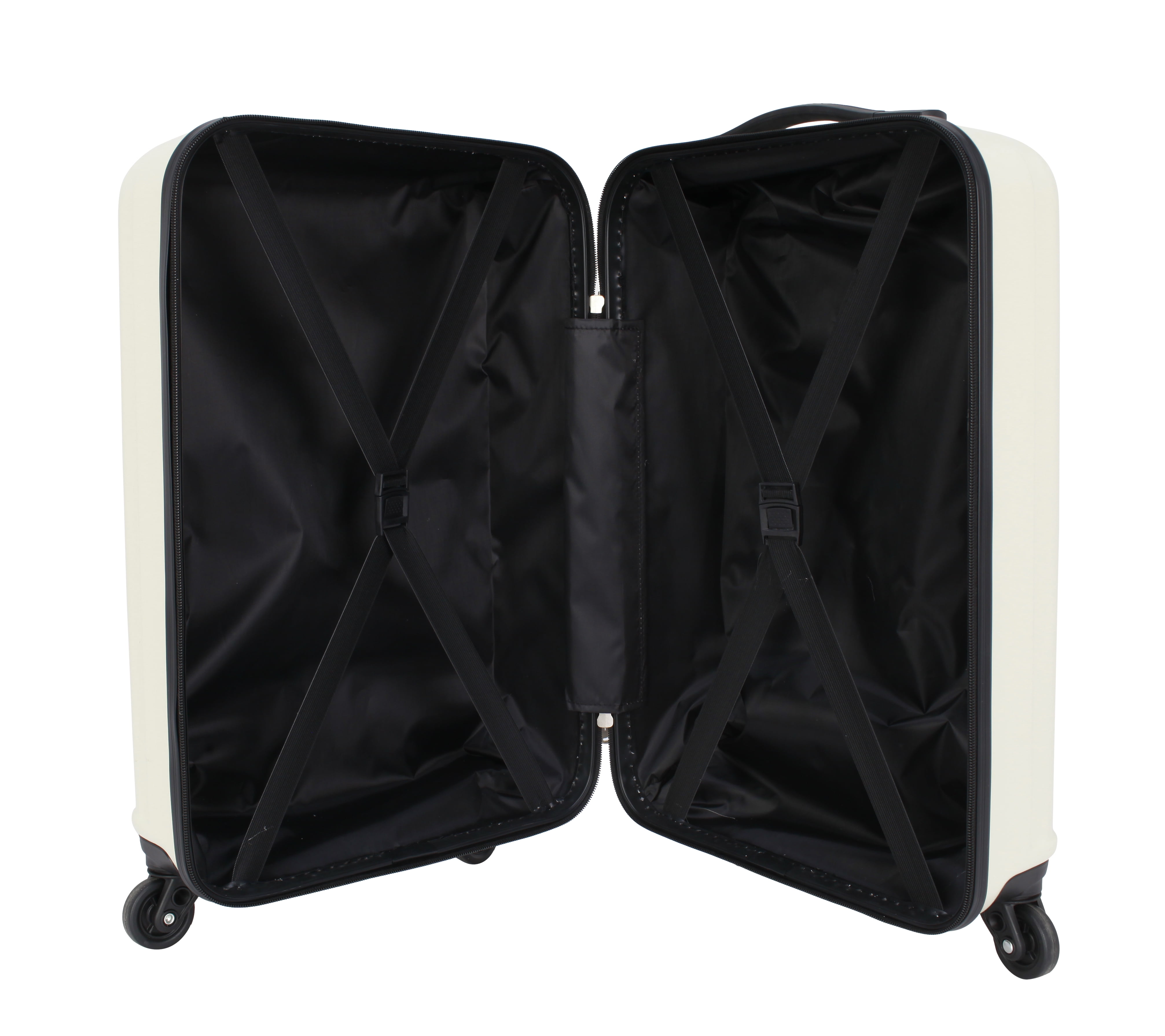 Moda ABS Hard Side 3 Piece Luggage Set, Includes 28-inch and 24-inch Checked and 20-inch Carry-on Luggage, White - Image 12