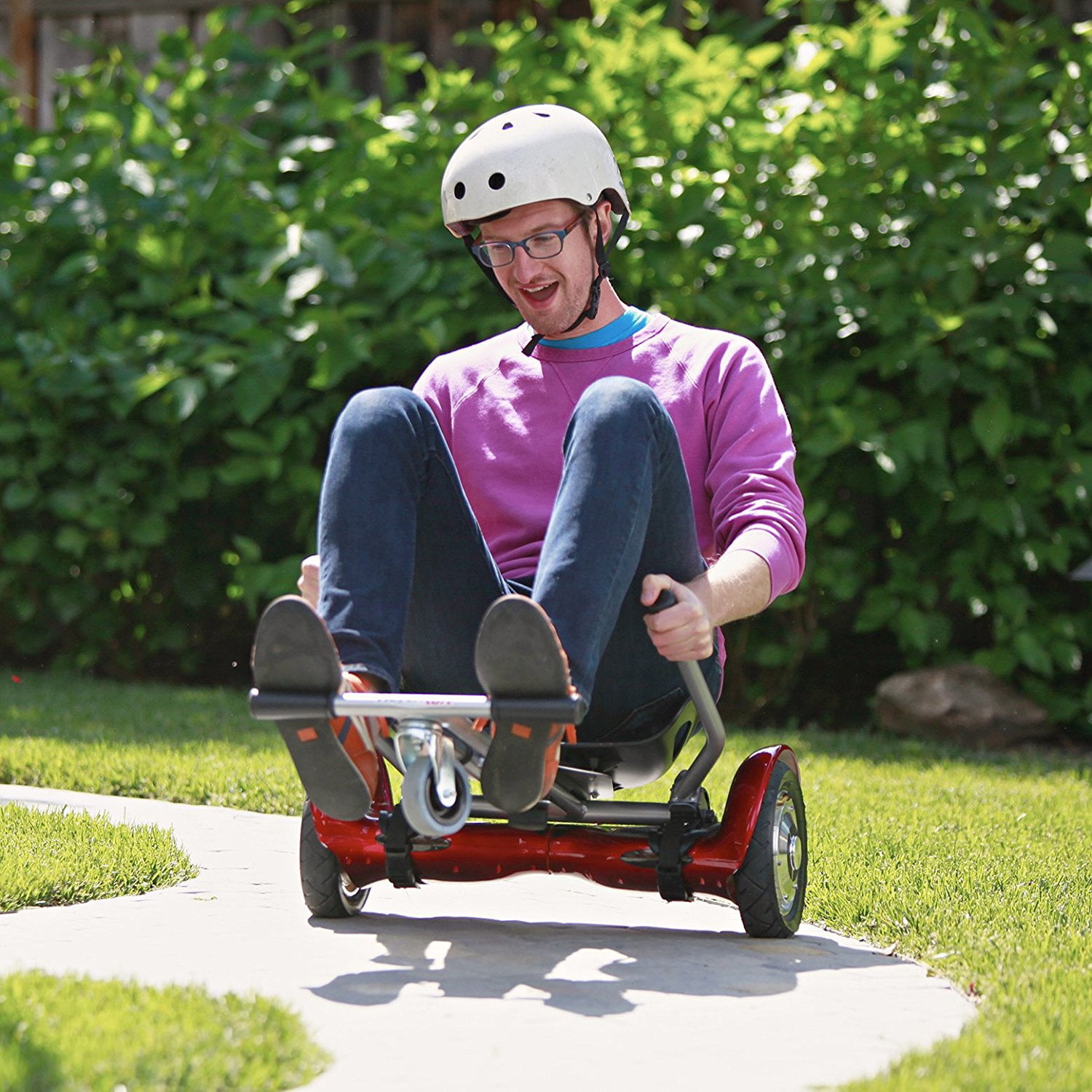 All In One Hover Cart Attachment For Hoverboard - Transform your Hoverboard into a Go Kart with Hovercart - Blue - Image 8