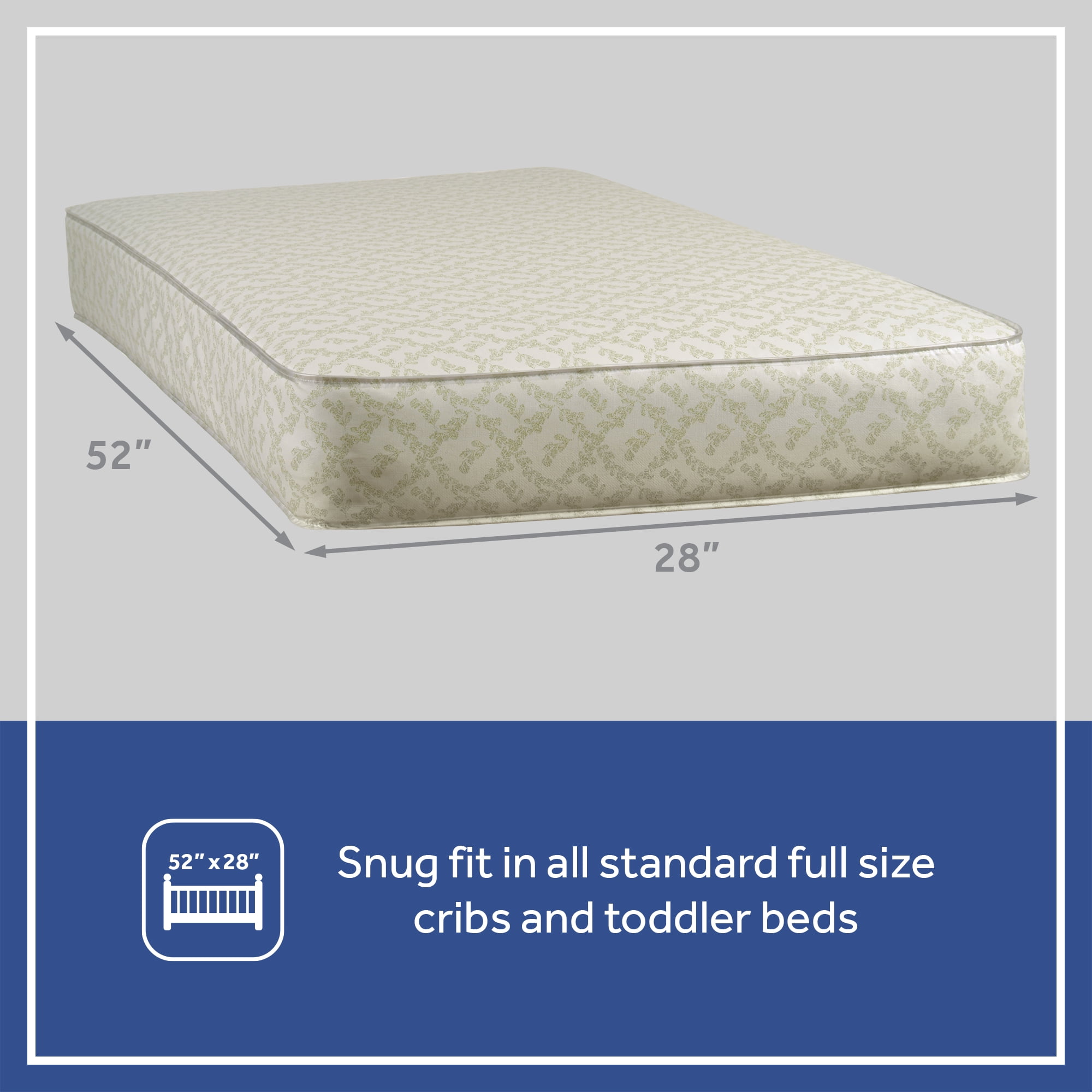 Sealy 2-in-1 Baby Ultra Rest 2-Stage Baby Crib & Toddler Mattress, 204 Coil, Waterproof - Image 11