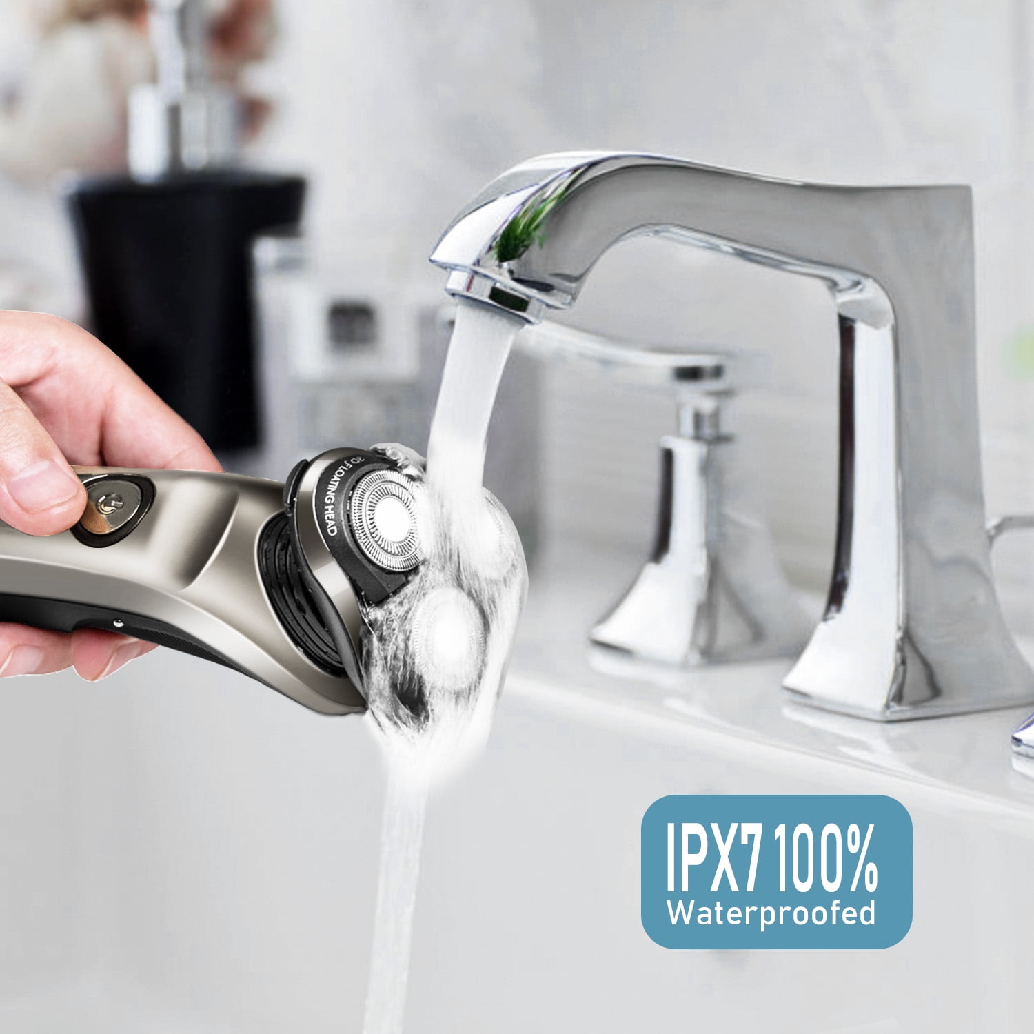 MOOSOO Electric Shaver with Clean Station, Wet Dry Electric Razors for Men, Shaver with Pop-up Trimmer - Image 7