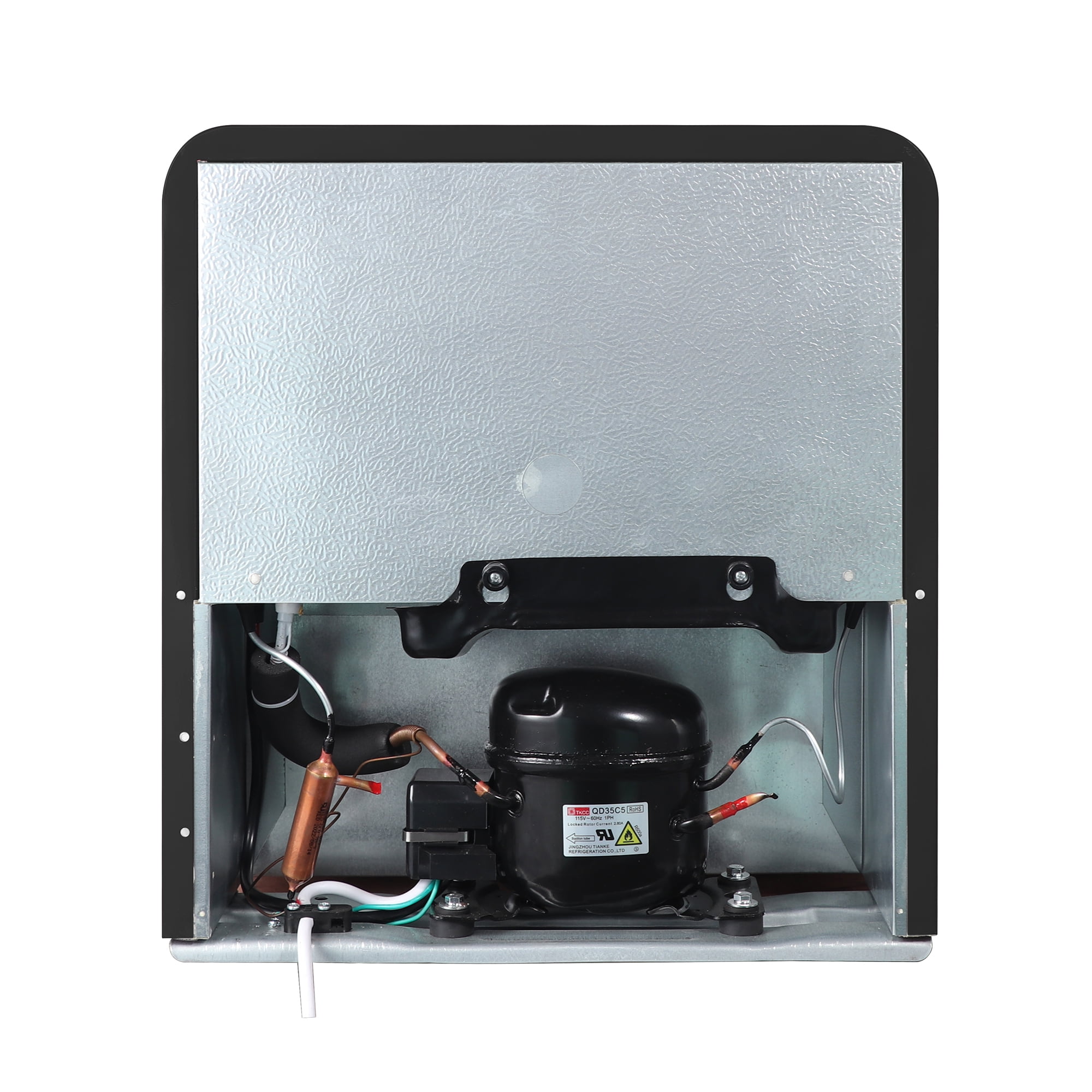 Magic Chef 1.6 Cu. Ft. Retro Mini Fridge with LED Light, Black, 34 lbs - Image 2