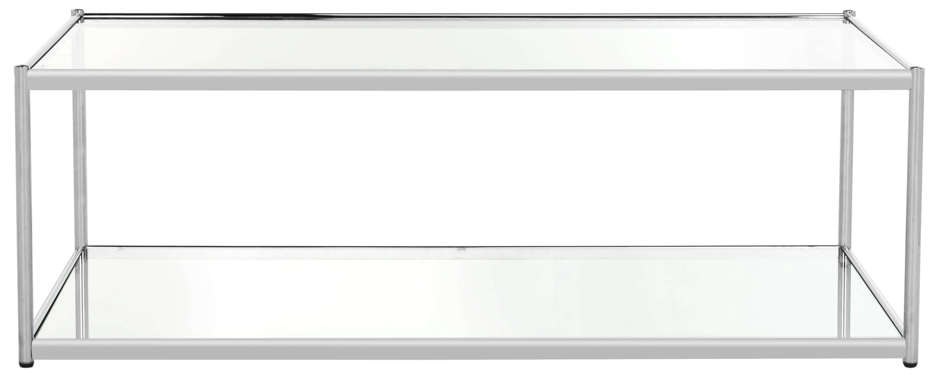 SAFAVIEH Zola Modern Glass Coffee Table, Chrome - Image 4
