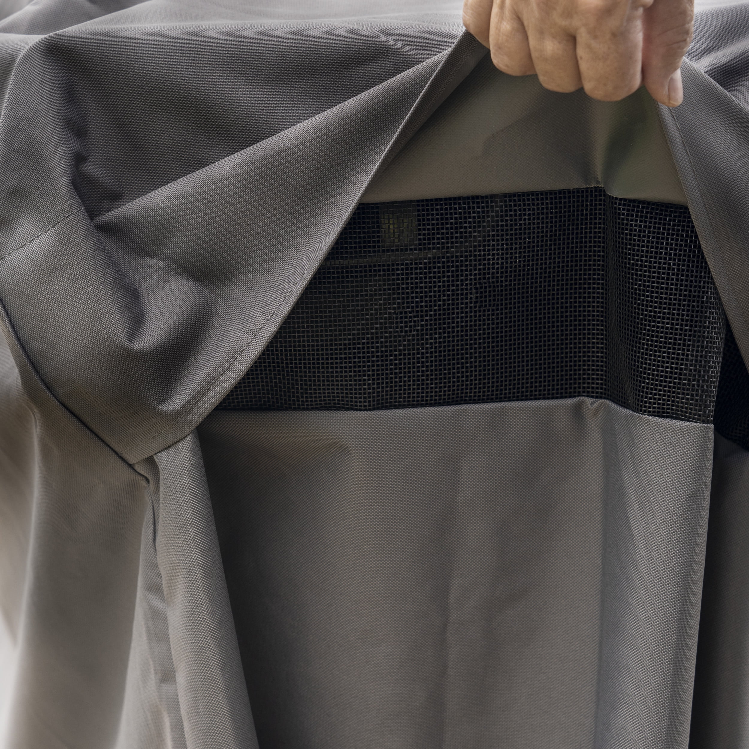 Kenmore Grill Cover, 66-Inch for 6-Burner Gas Grill, Gray - Image 6