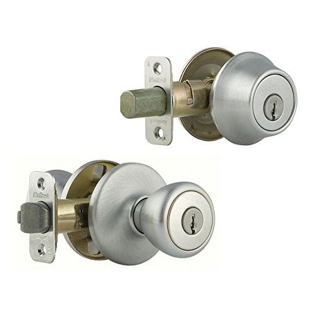 Kwikset 690 Tylo Keyed Entry Knob And Sgl Cyl Deadbolt Combo Pack in SC - Image 2