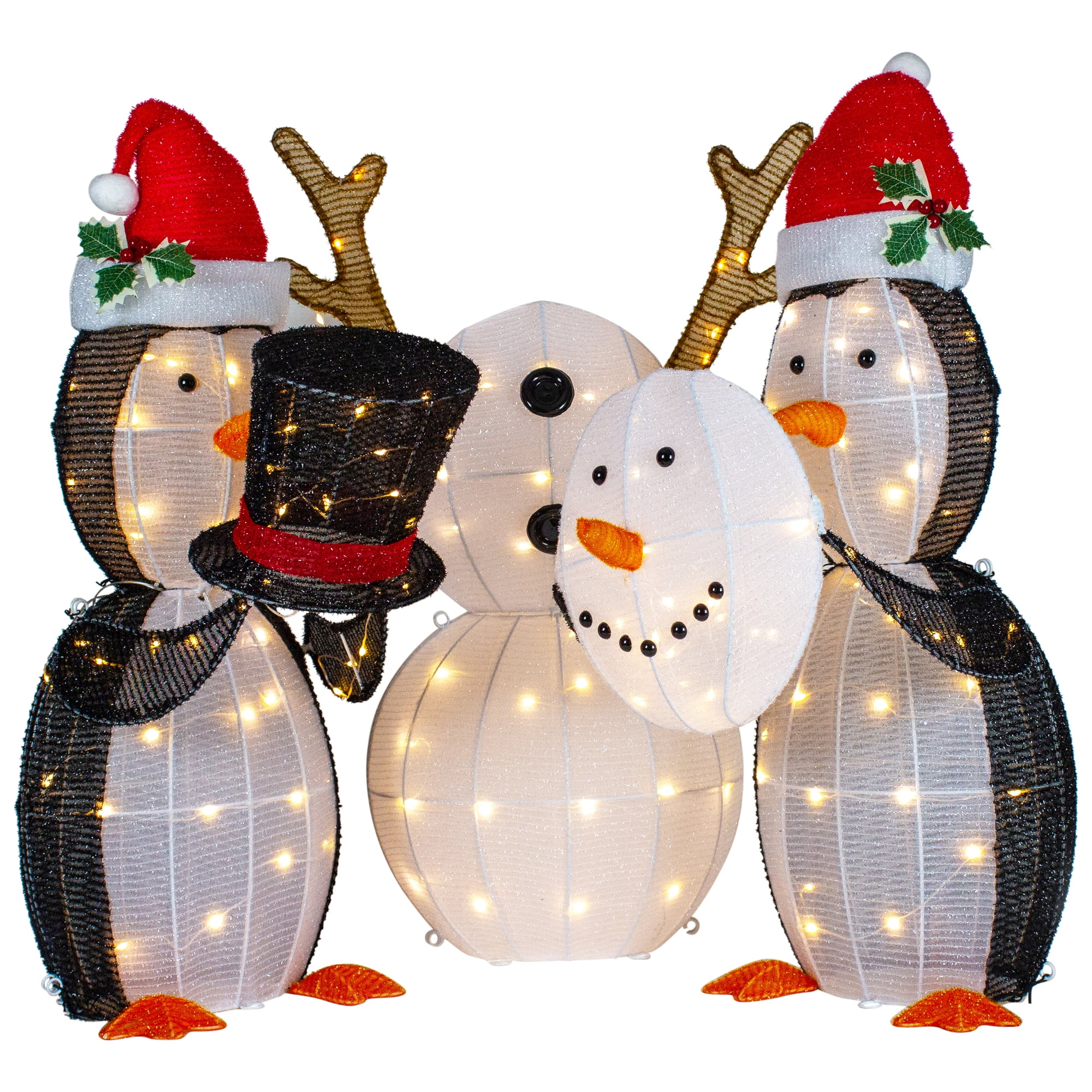 Northlight LED Lighted Penguins Building Snowman Outdoor Christmas Decoration - 35" - Set of 3 - Image 6