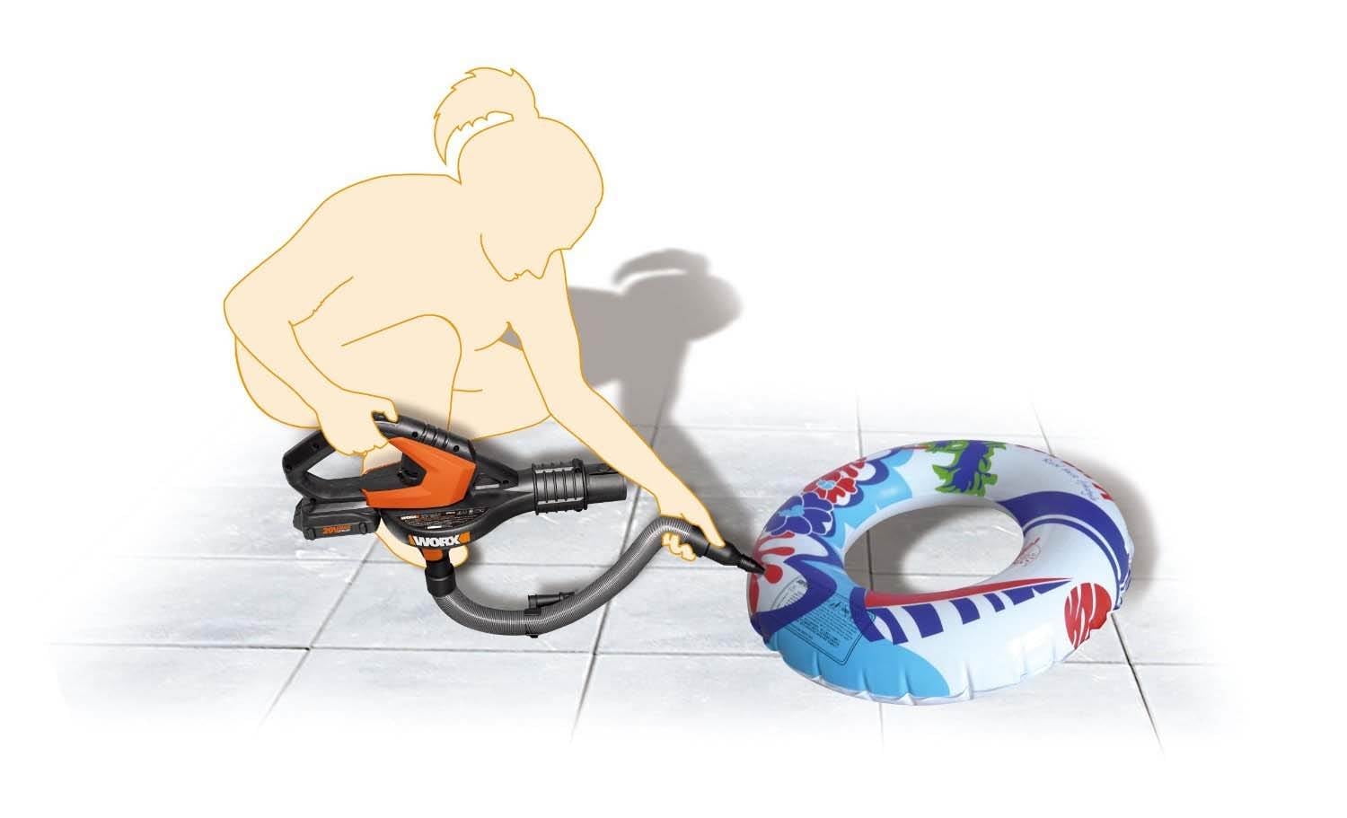 Worx WG545.1 20V Power Share AIR Cordless Leaf Blower & Sweeper - Image 5