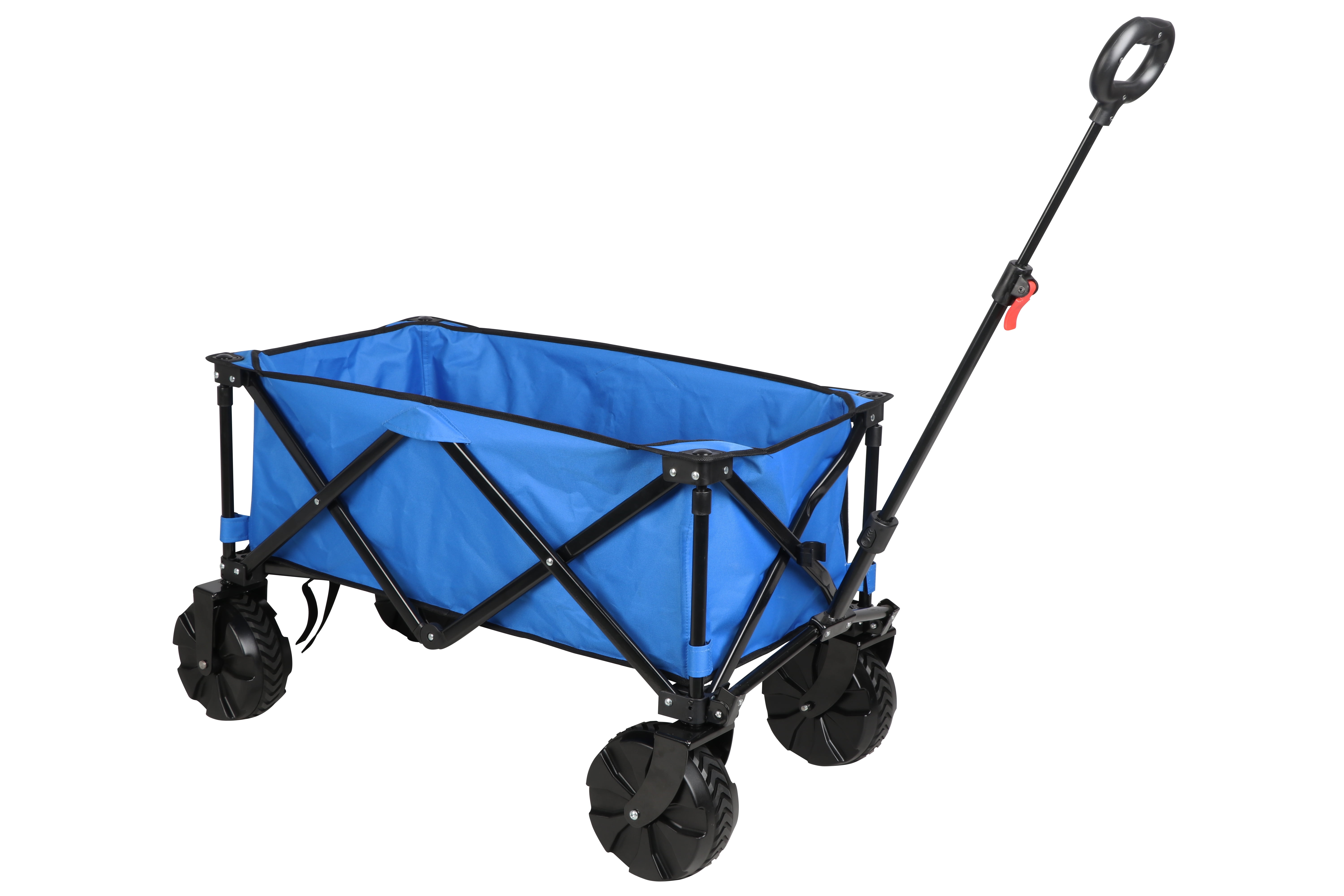 Ozark Trail Camping All-Terrain Folding Wagon with Oversized Wheels, Blue - Image 5