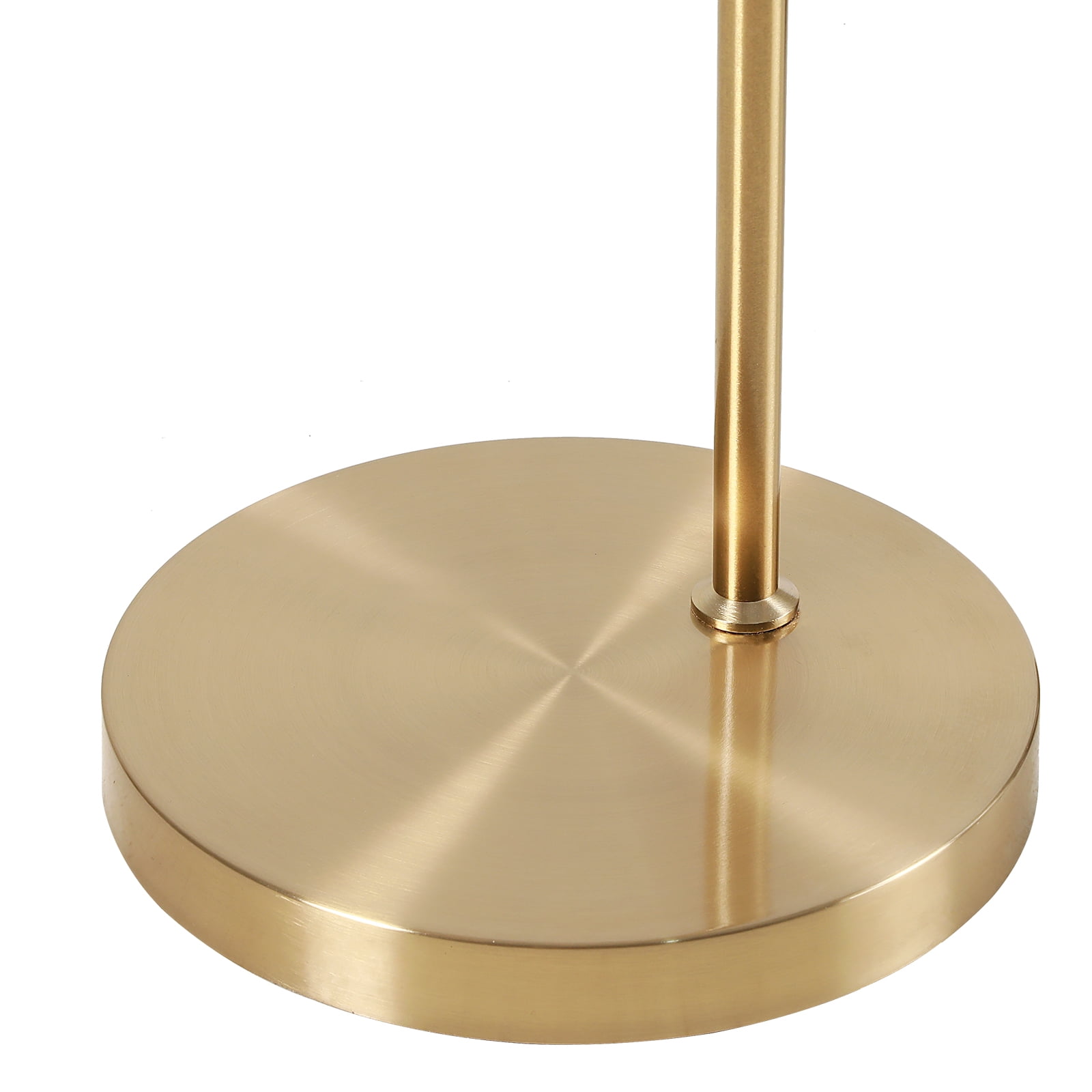 SUNMORY 72 inch Arched Rattan Floor Lamp, Fabric Retro Boho Farmhouse Rustic Standing Lamp for Living Room, Bedroom, Office, 9W & Foot Switch & 3 Color Temperature, Gold - Image 3