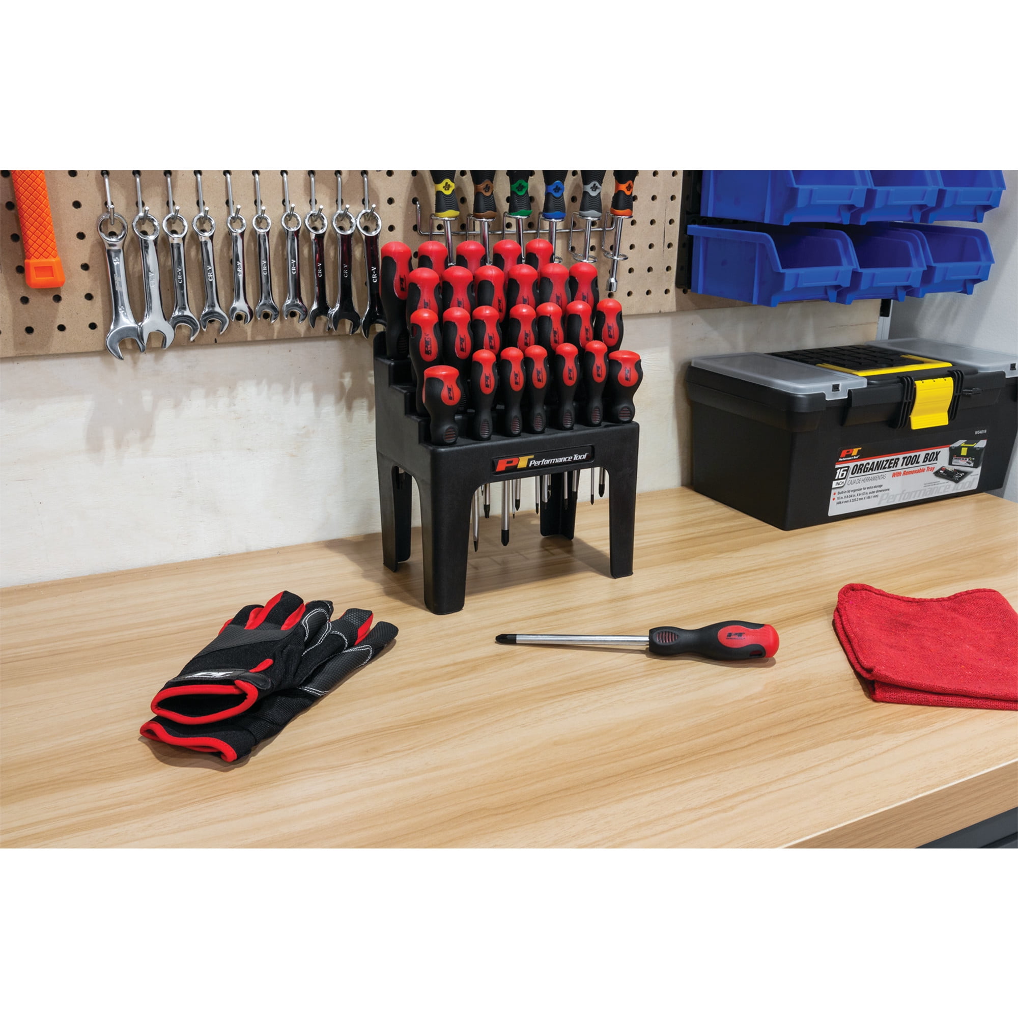 Performance Tool W1726 26-Piece Screwdriver Set with Rack - Image 4