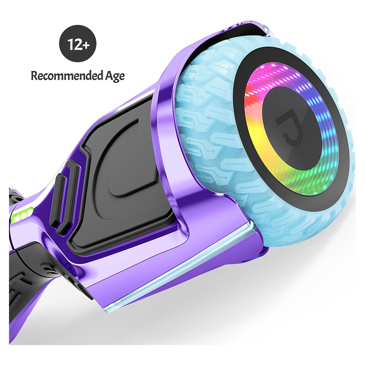 Jetson Rave Hoverboard, Purple, Bluetooth Speaker, Customizable LED Light-up Wheels, 12+ - Image 10