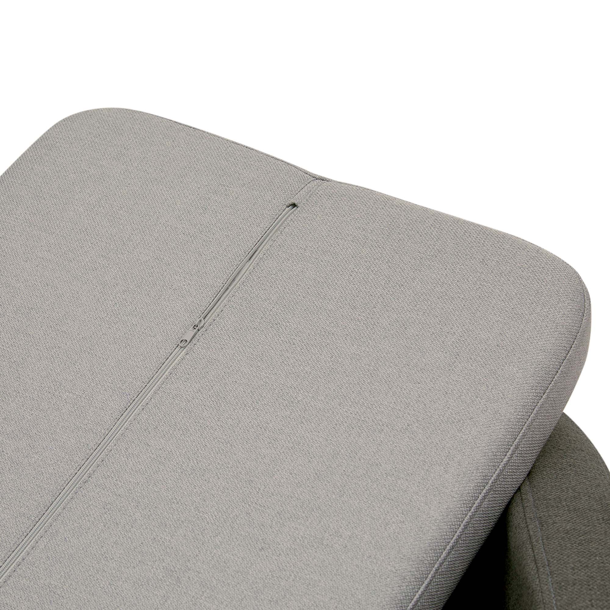 Teamson Pets Bennett Linen Sofa Dog Bed for Pets Up to 66 lbs, Gray - Image 3