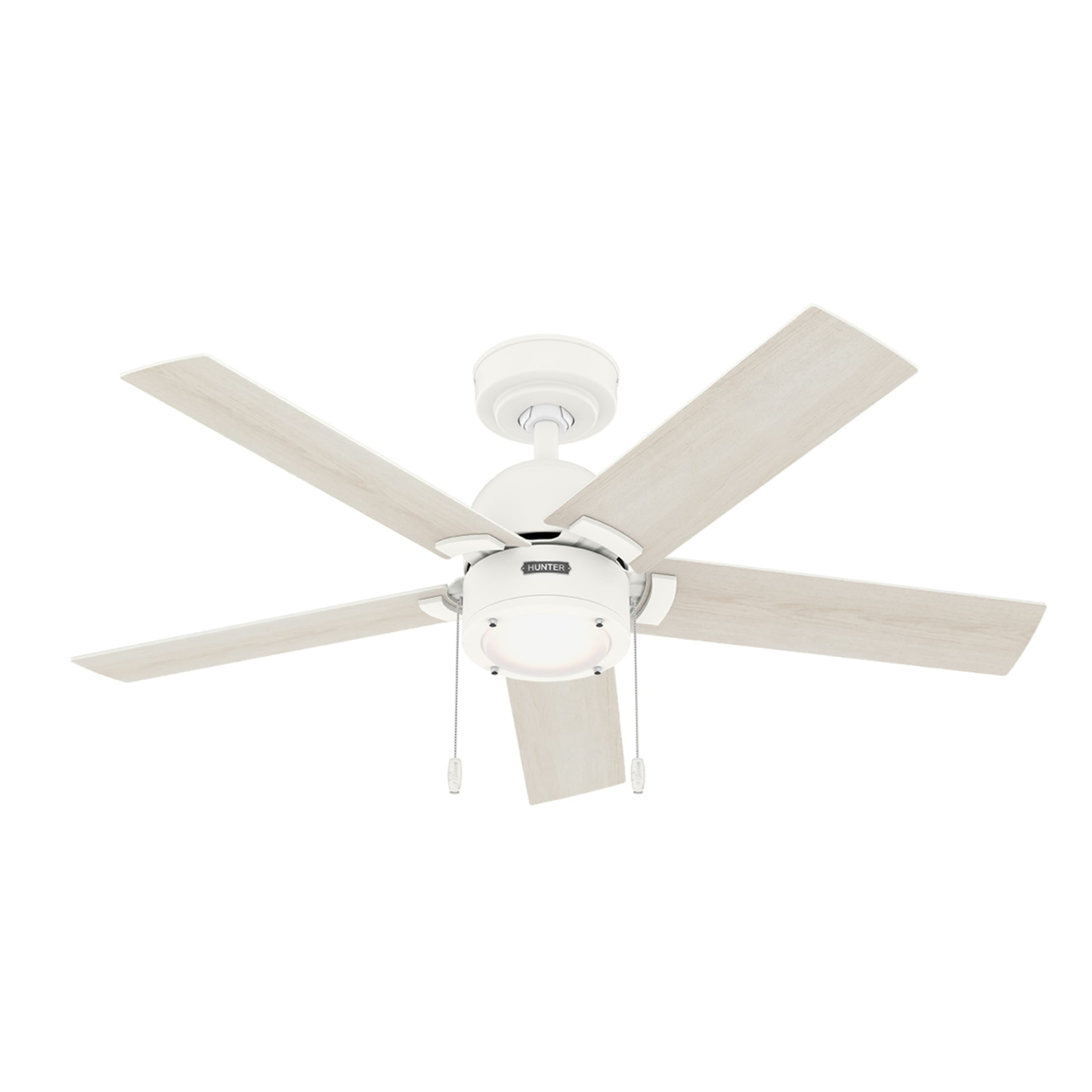 Hunter - Erling Indoor Ceiling Fan With Light, 44-inch, Matte White, Casual-style, 3-speed WhisperWind Motor, 51708, for Living Rooms, Bedrooms - Image 7