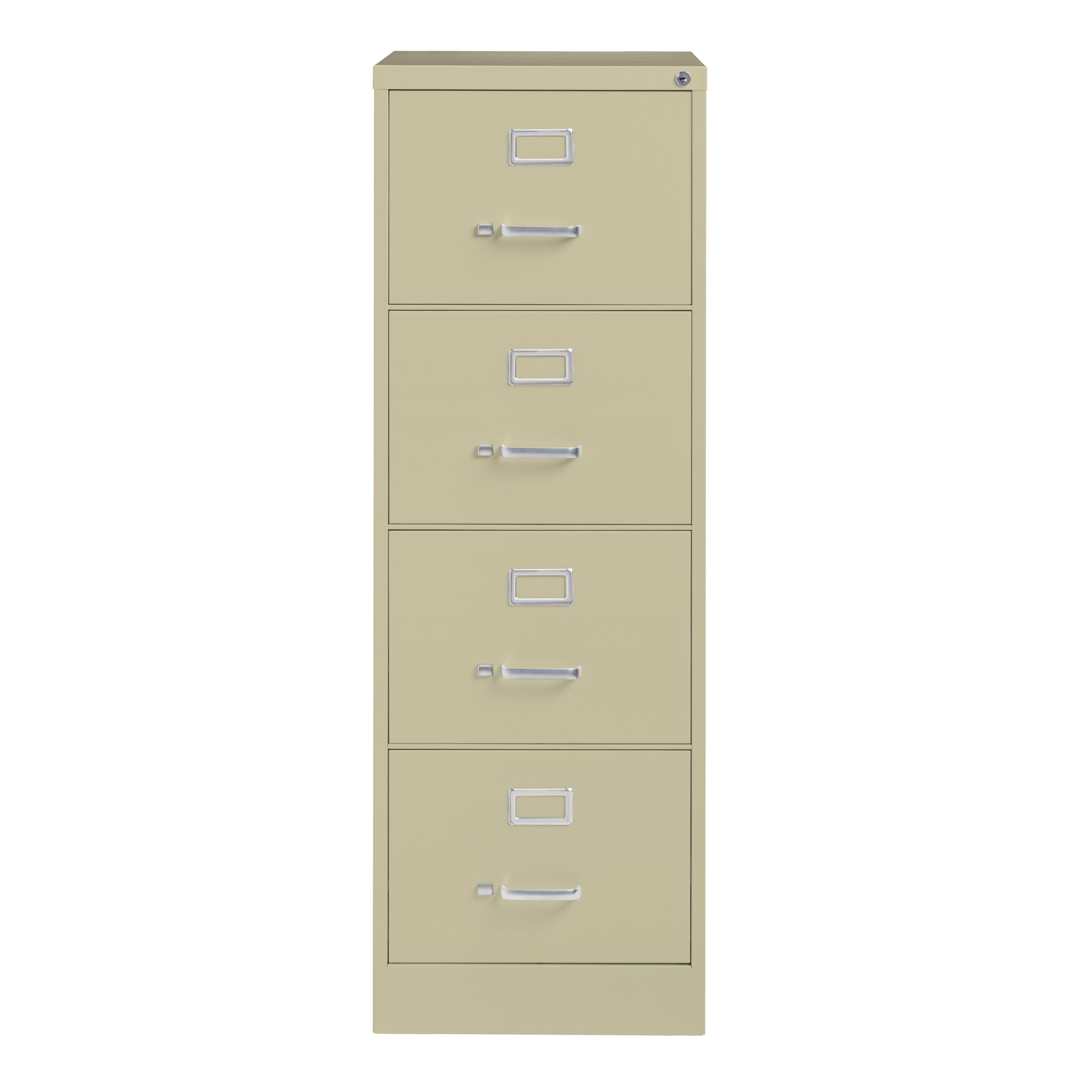 Hirsh 25" Deep 4 Drawer Legal Width Metal Vertical File Cabinet, Commercial Grade, Putty - Image 4