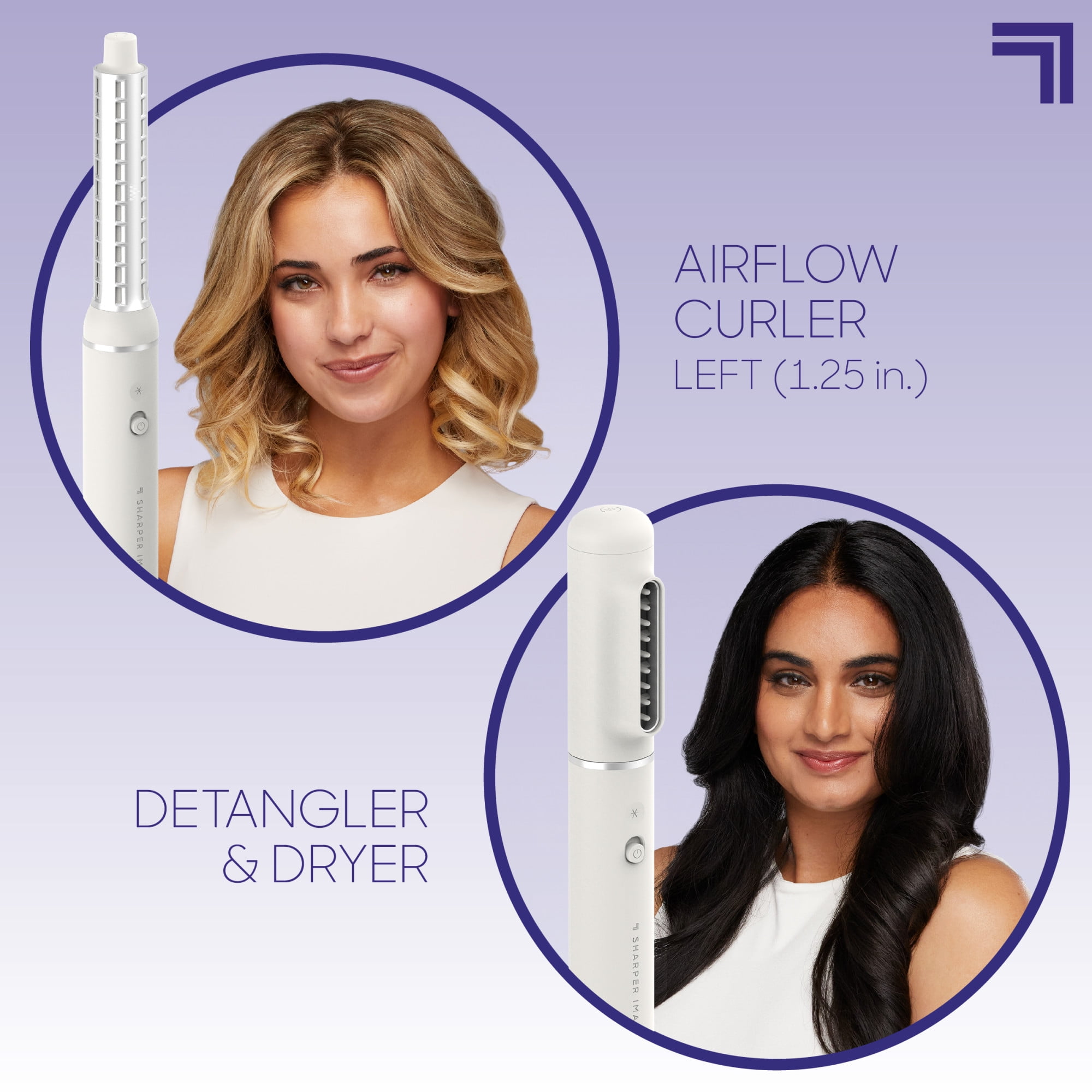 Sharper Image® Revel Hair Multi-Styler 6-In-1, 6 Premium Airflow Attachments, 3 Heat Levels, Cool Shot, Ionic Technology, Curler, Detangler & Dryer, Volumizing, Styling, and Smoothing Brush - Image 5