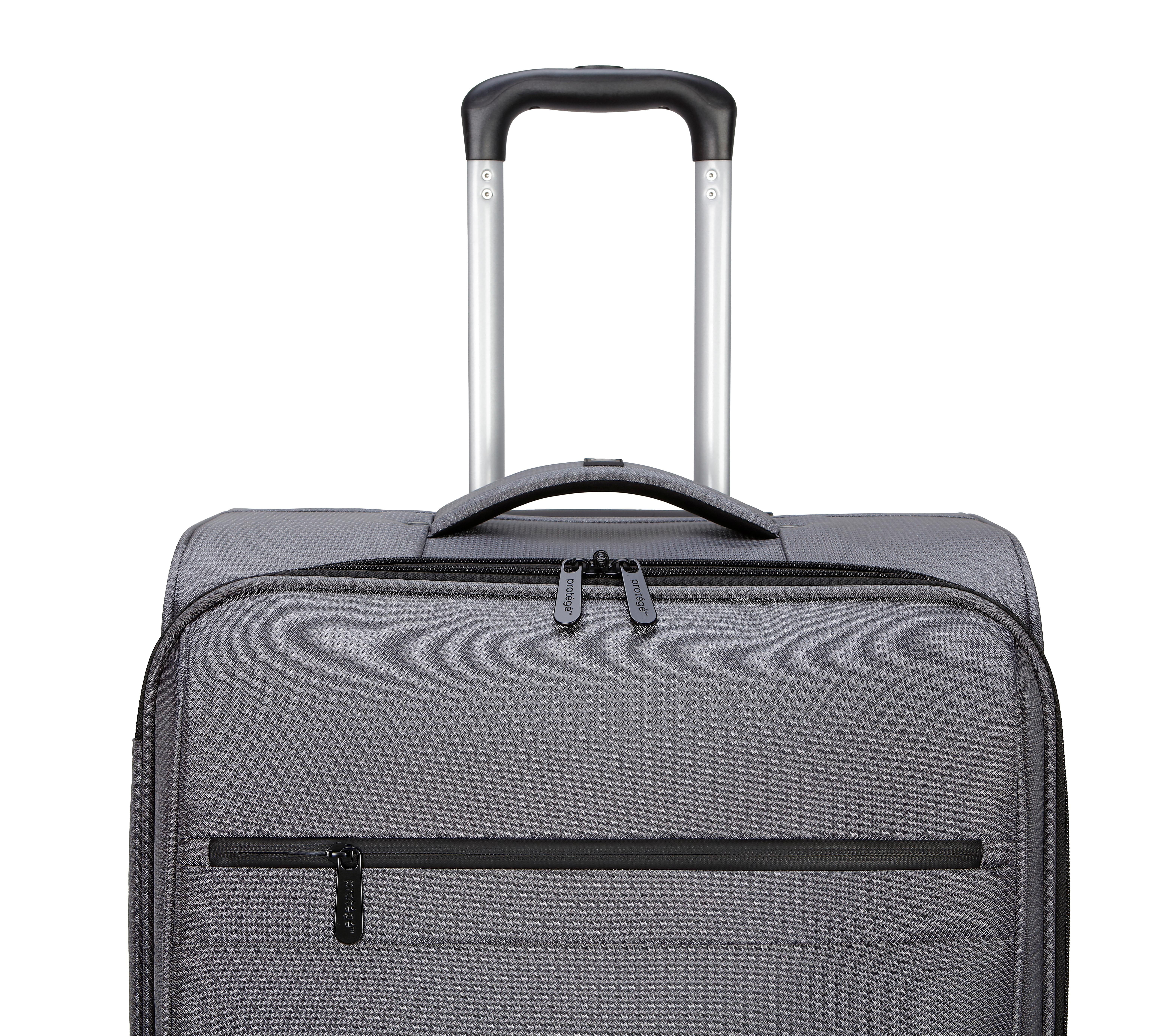 Protege Gravity Free 20" Softside Upright Carry-On Luggage, Gray - Image 4