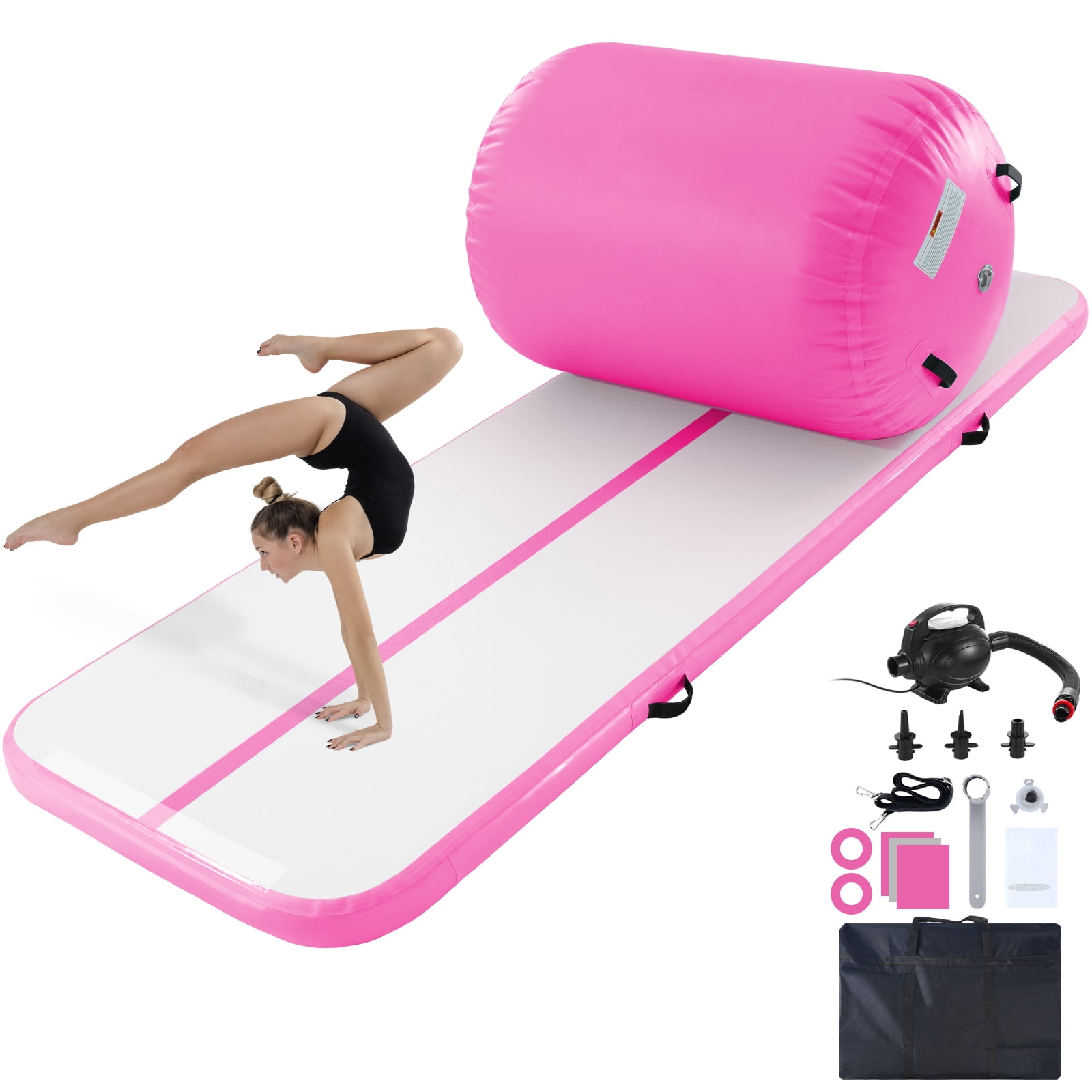 KFFKFF Air Track Set 2 Piece Inflatable Tumbling Gymnastics Gym Mat with Pump - Image 6