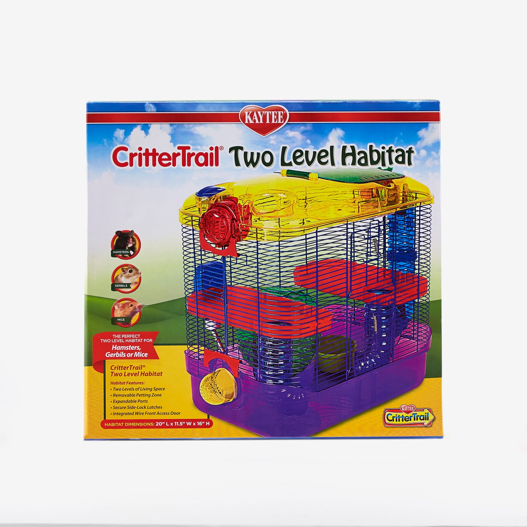 Kaytee Crittertrail Two Level Habitat for Pet Dwarf Hamsters, Gerbils or Mice - Image 7