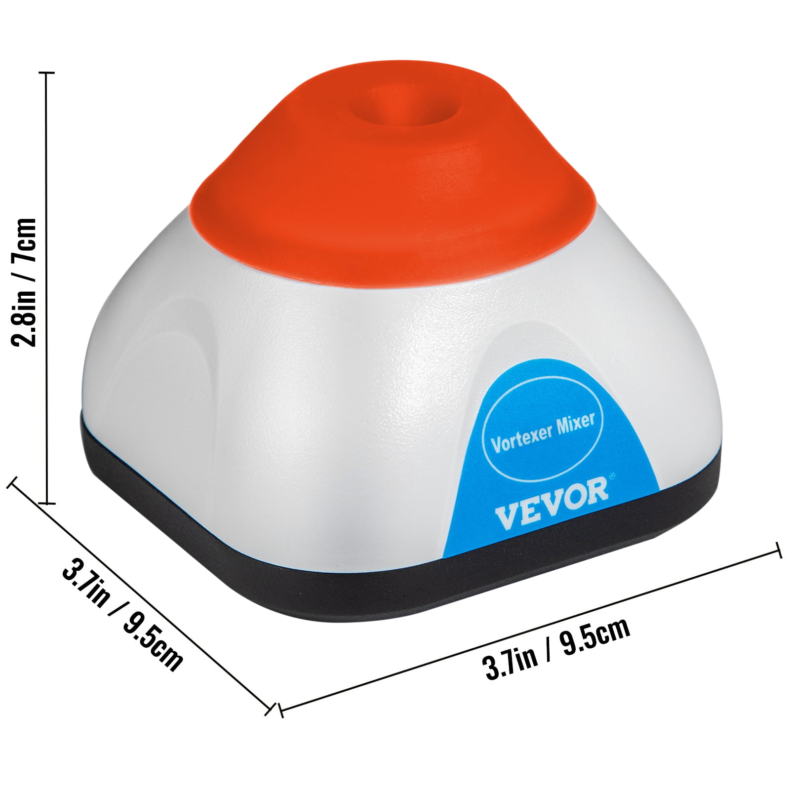 VEVOR Vortex Mixer, 6000rpm Mini Vortex Mixer Shaker, Touch Function Scientific Lab Vortex Shaker, Mix Up to 50mL, 6mm Orbital Diameter for Test Tube, Tattoo Ink, Nail Polish, Eyelash Adhesives, Paint - Image 8