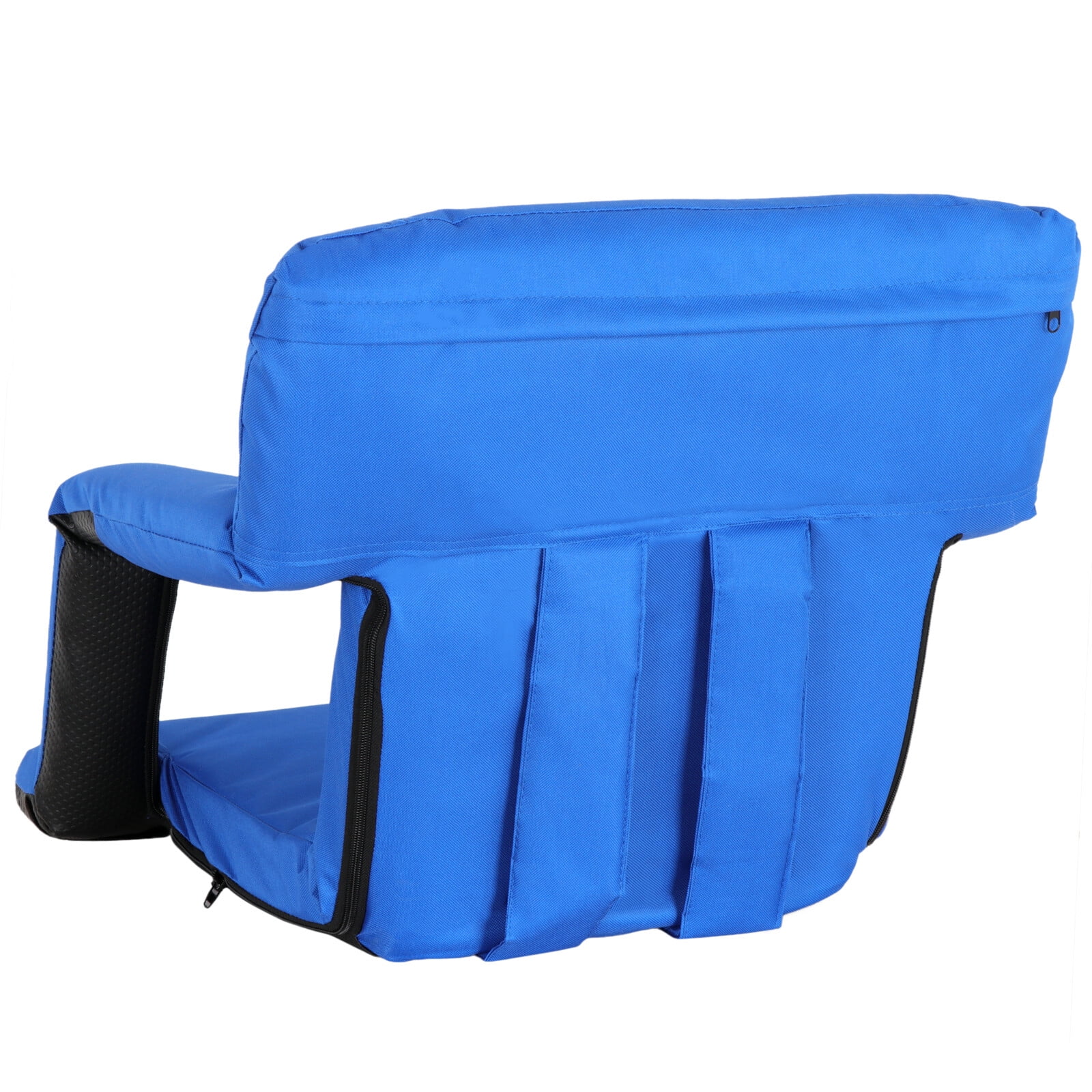ZenSports Portable Stadium Chair Seat for Bleacher W/Back - 6 Reclining Positions, Blue - Image 2