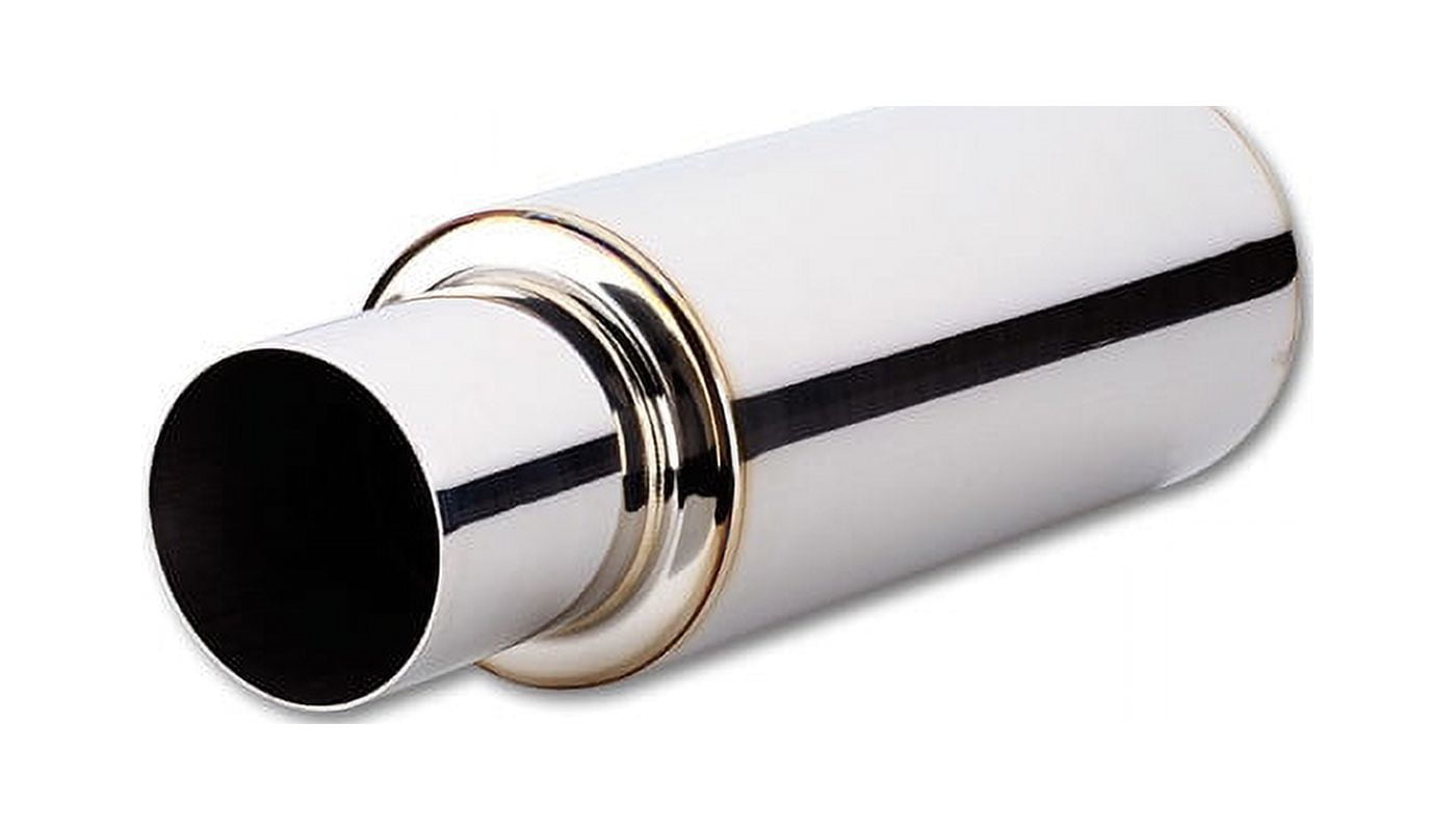 Vibrant Performance 1091 VIB1091 TPV TURBO MUFFLER W/ 4IN ROUND STRAIGHT CUT TIP (4IN INLET - 23IN LONG) - Image 3