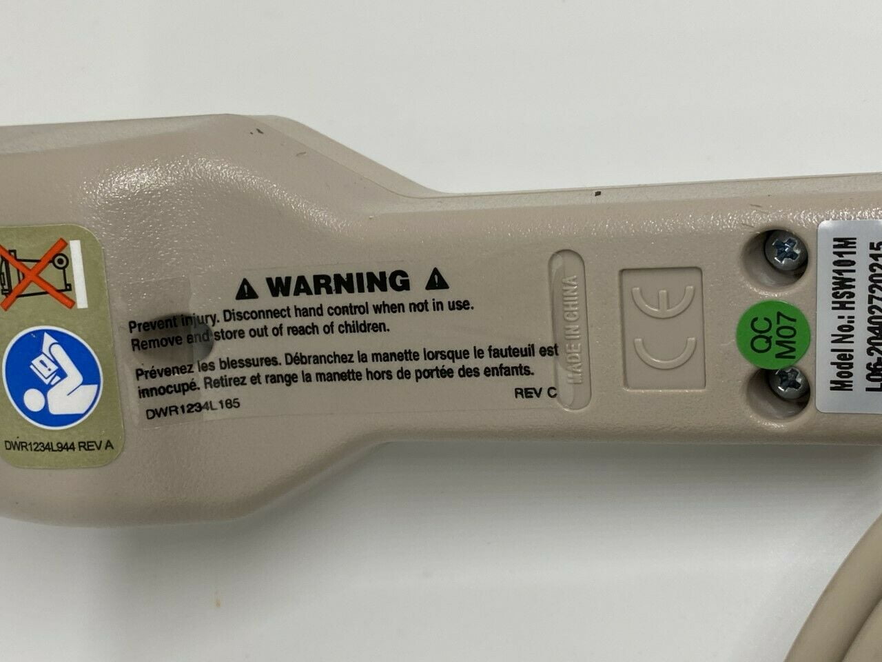 Pride Mobility Lift Chair Hand Control 5-Pin Remote ELEASMB1030 NEW - Image 2