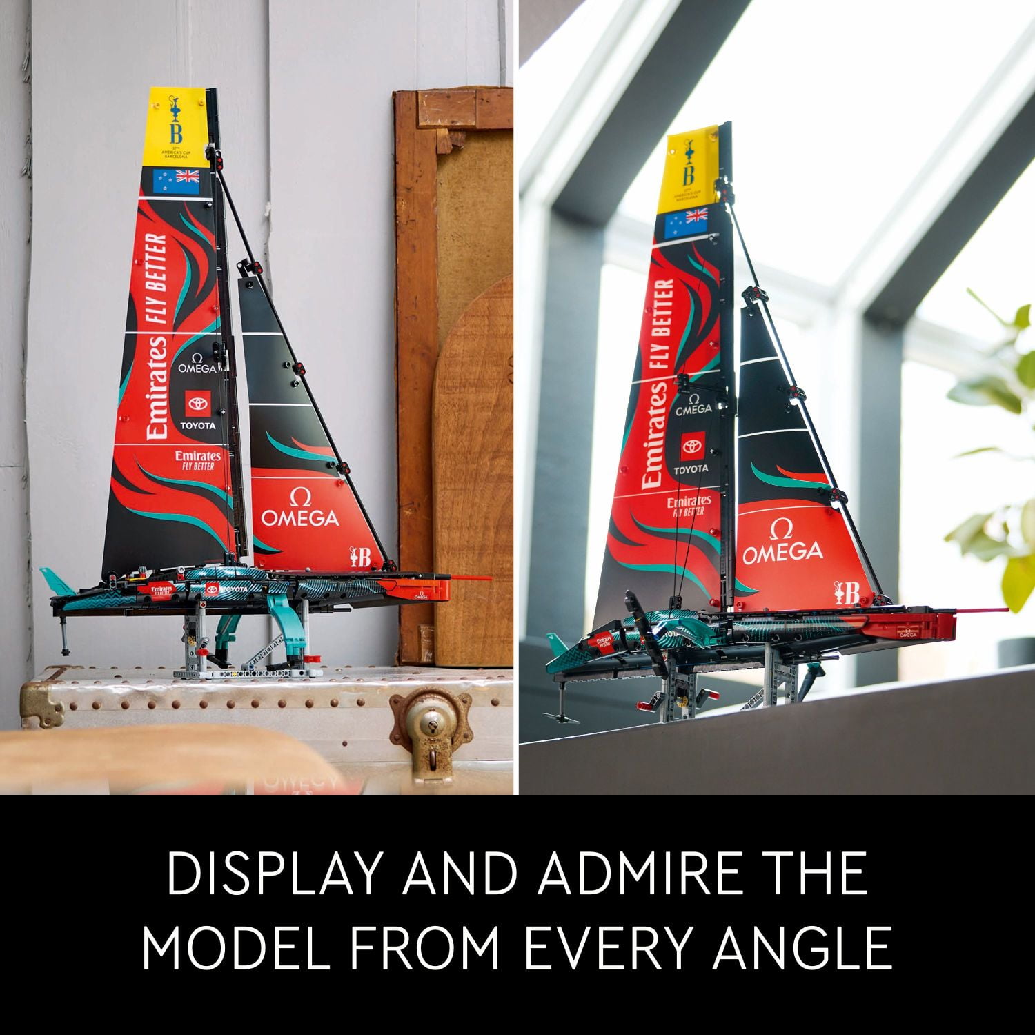 LEGO Technic Emirates Team New Zealand AC75 Yacht, Racing Boat Building Kit, Sailboat Set for Adults, 42174 - Image 7