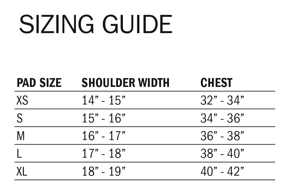 JPK+ Junior Varsity Shoulder Pad, Small - Image 3