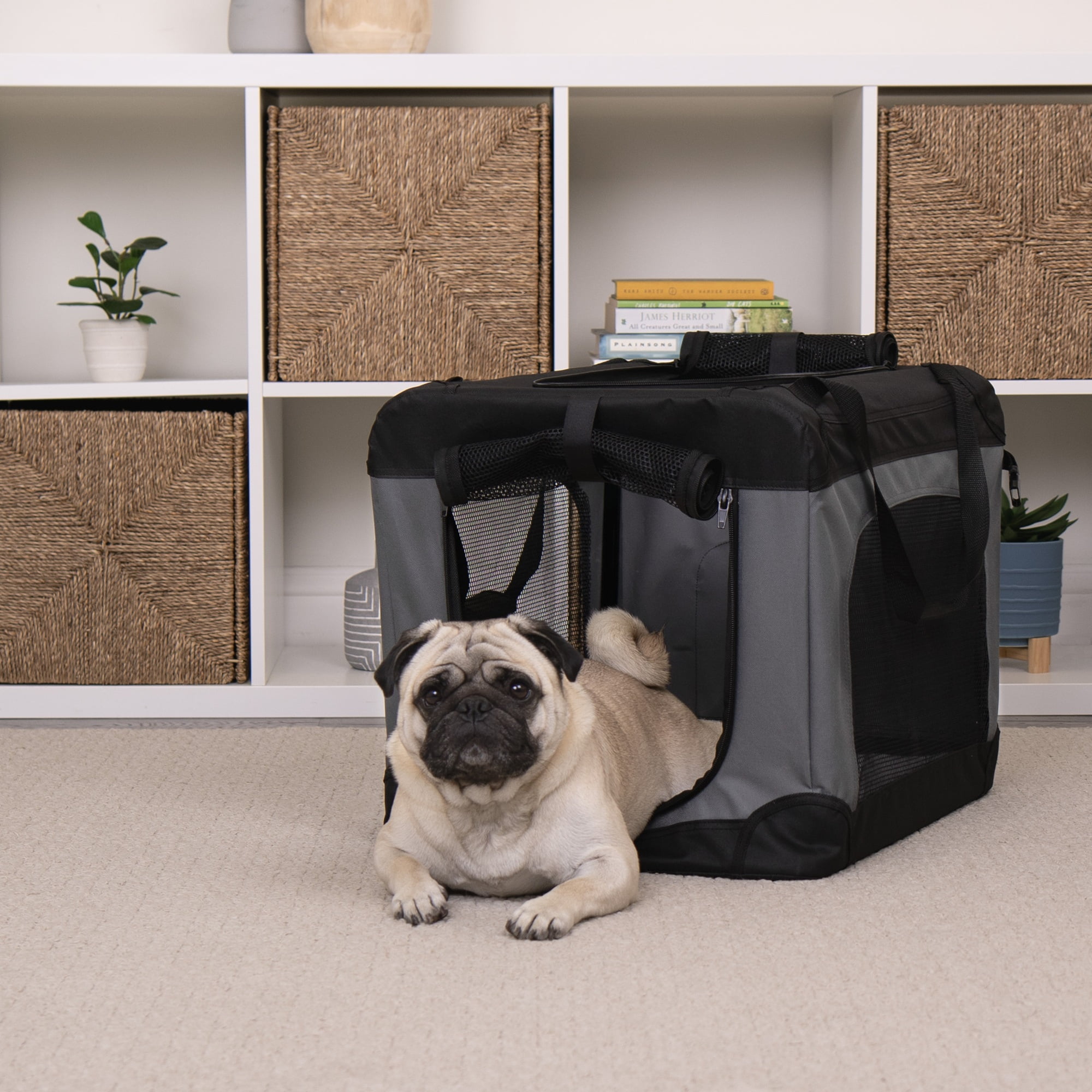 FurHaven® Pet Products Collapsible Pet Crate, Black, Large, 24 Lb Limit - Image 3