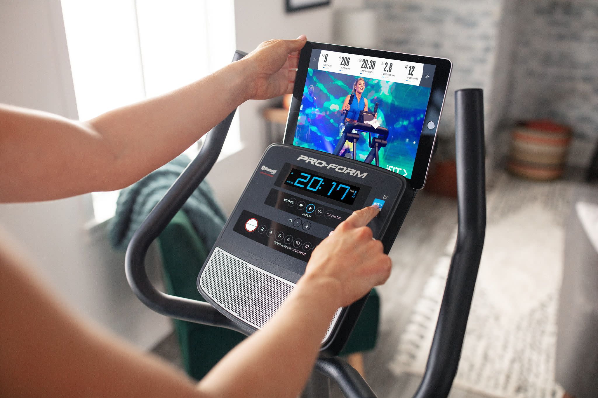 ProForm Cycle Trainer 300 Ci Upright Stationary Exercise Bike, Compatible with iFIT Personal Training - Image 29