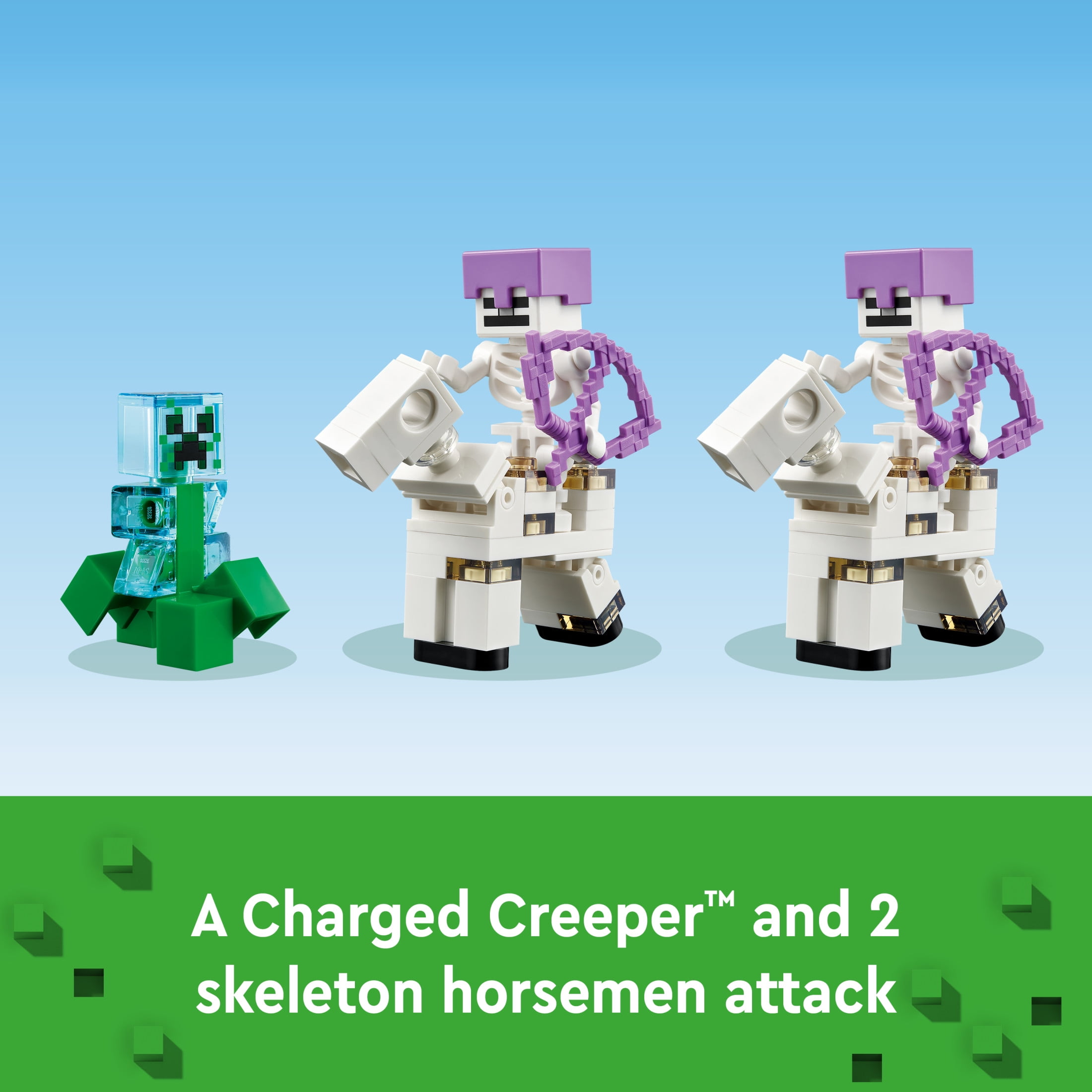 LEGO Minecraft The Iron Golem Fortress 21250 Building Toy Set, Playset Featuring a Crystal Knight and Golden Knight, A Fortress and a Giant Golem, Build and Display Minecraft Toy for 9 Year Old Kids - Image 7